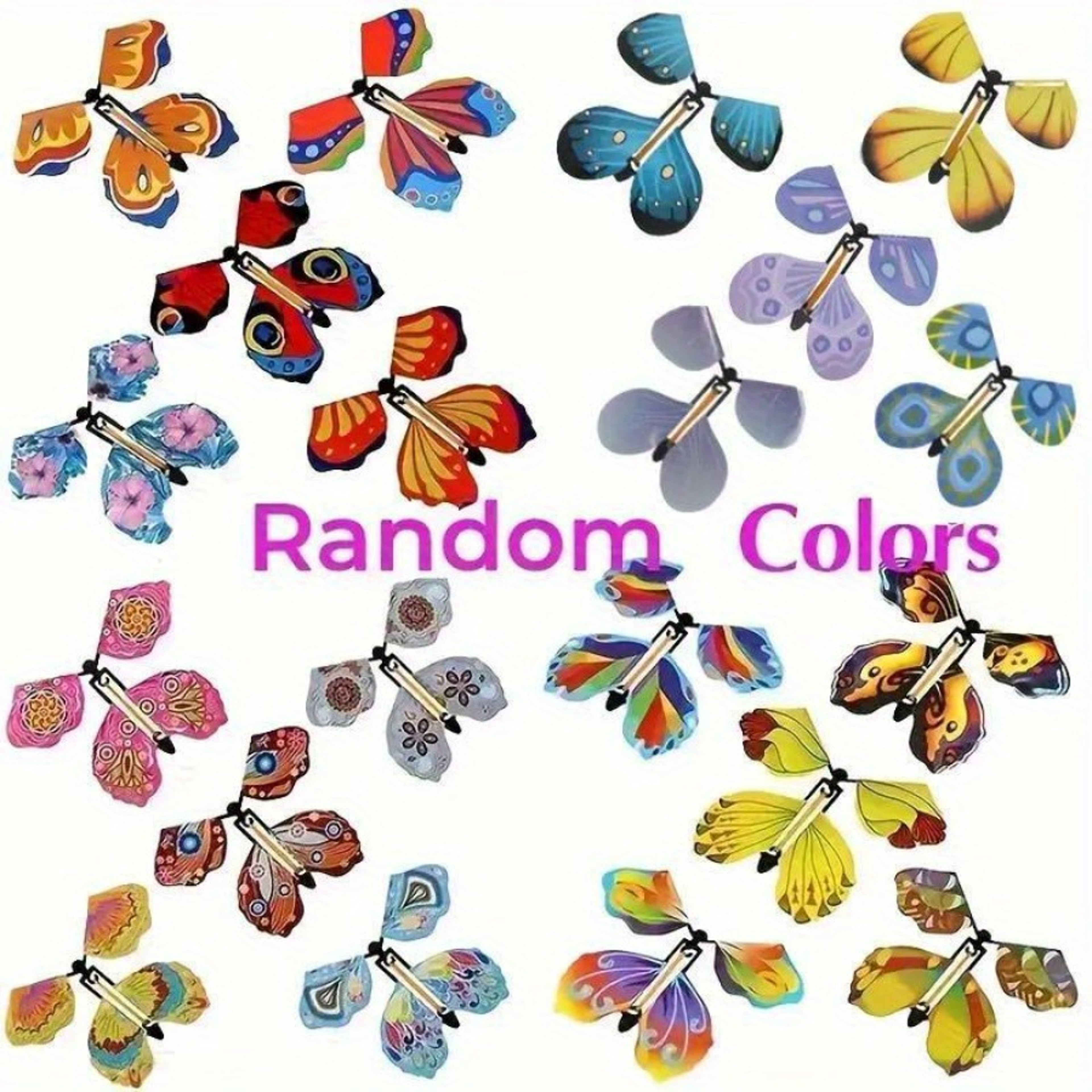 Magic Flying Butterfly Wind Up Surprise Toy Bookmark – view 7