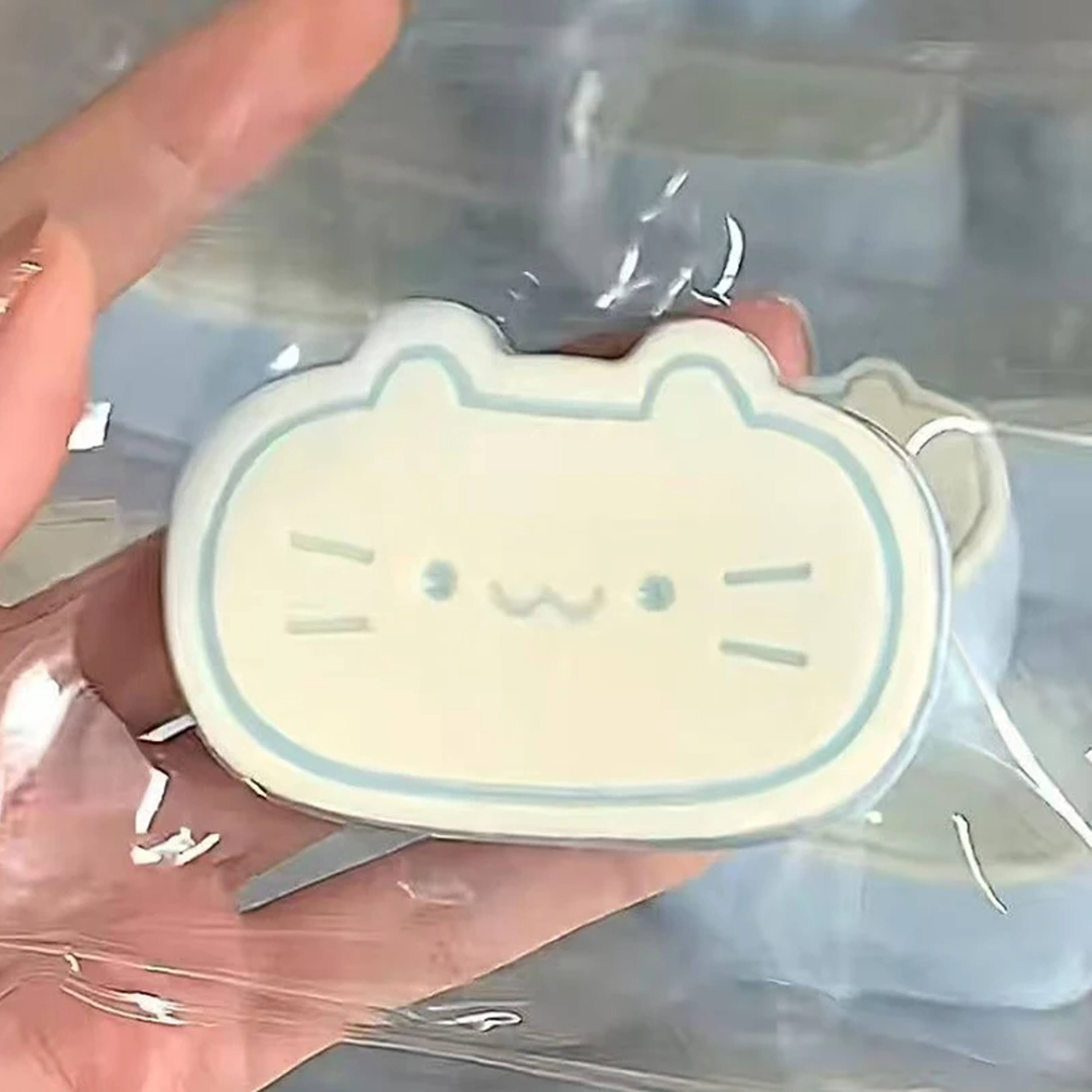 Cute Pudding Cat Mochi Squishy Stress Relief Sensory Fidget Toy 2