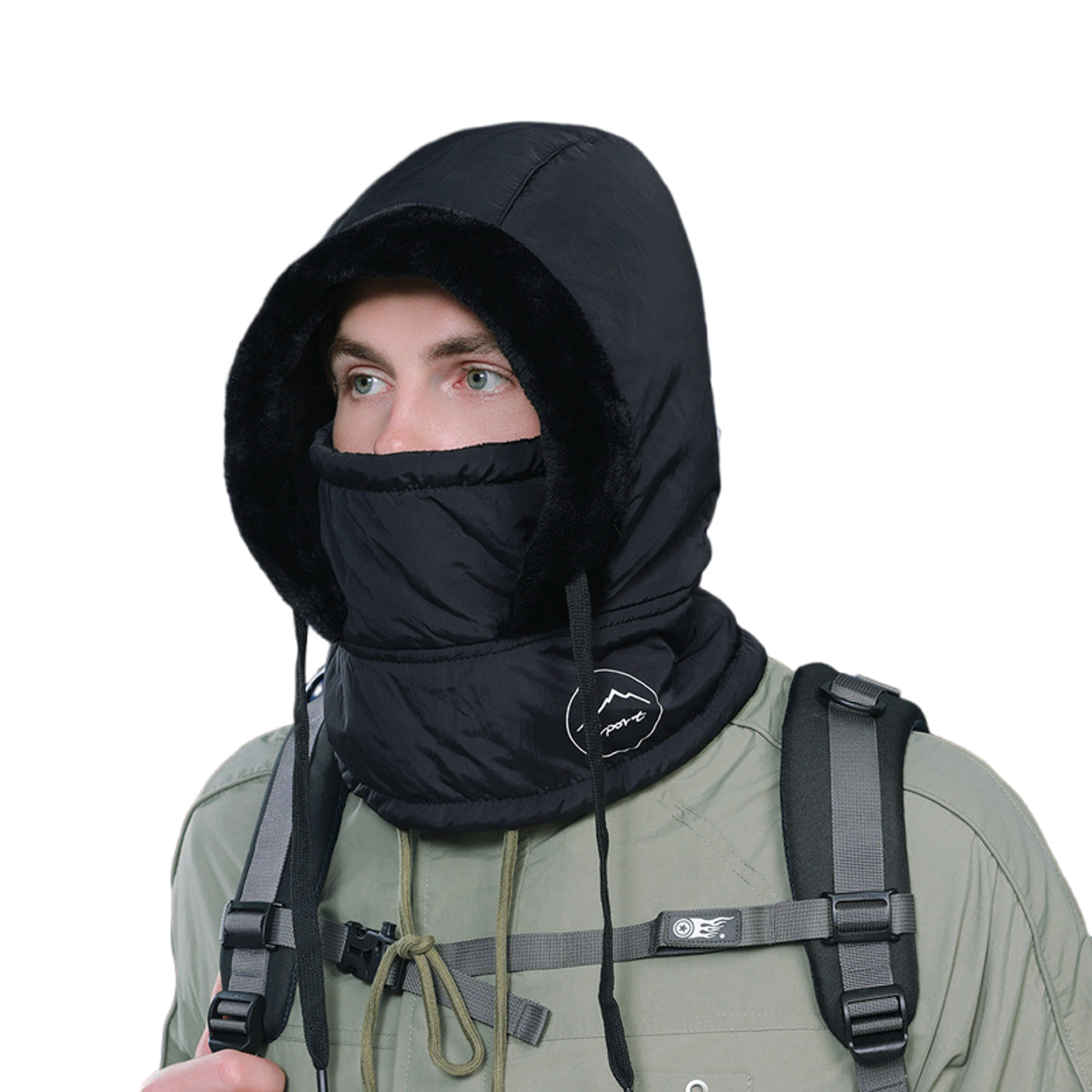 Plush Winter Balaclava Hat with Face Mask and Neck Warmer – view 10
