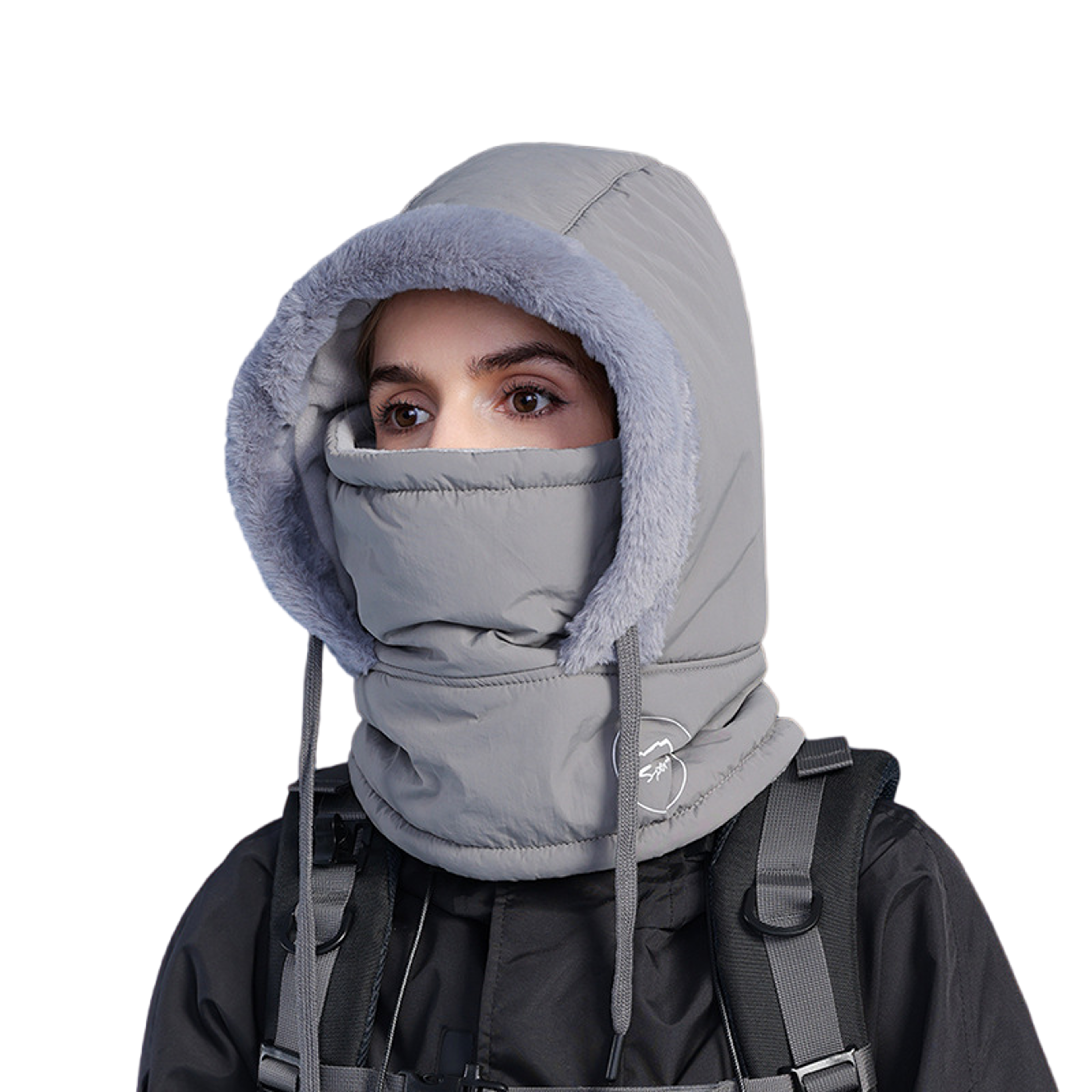 Plush Winter Balaclava Hat with Face Mask and Neck Warmer – view 9
