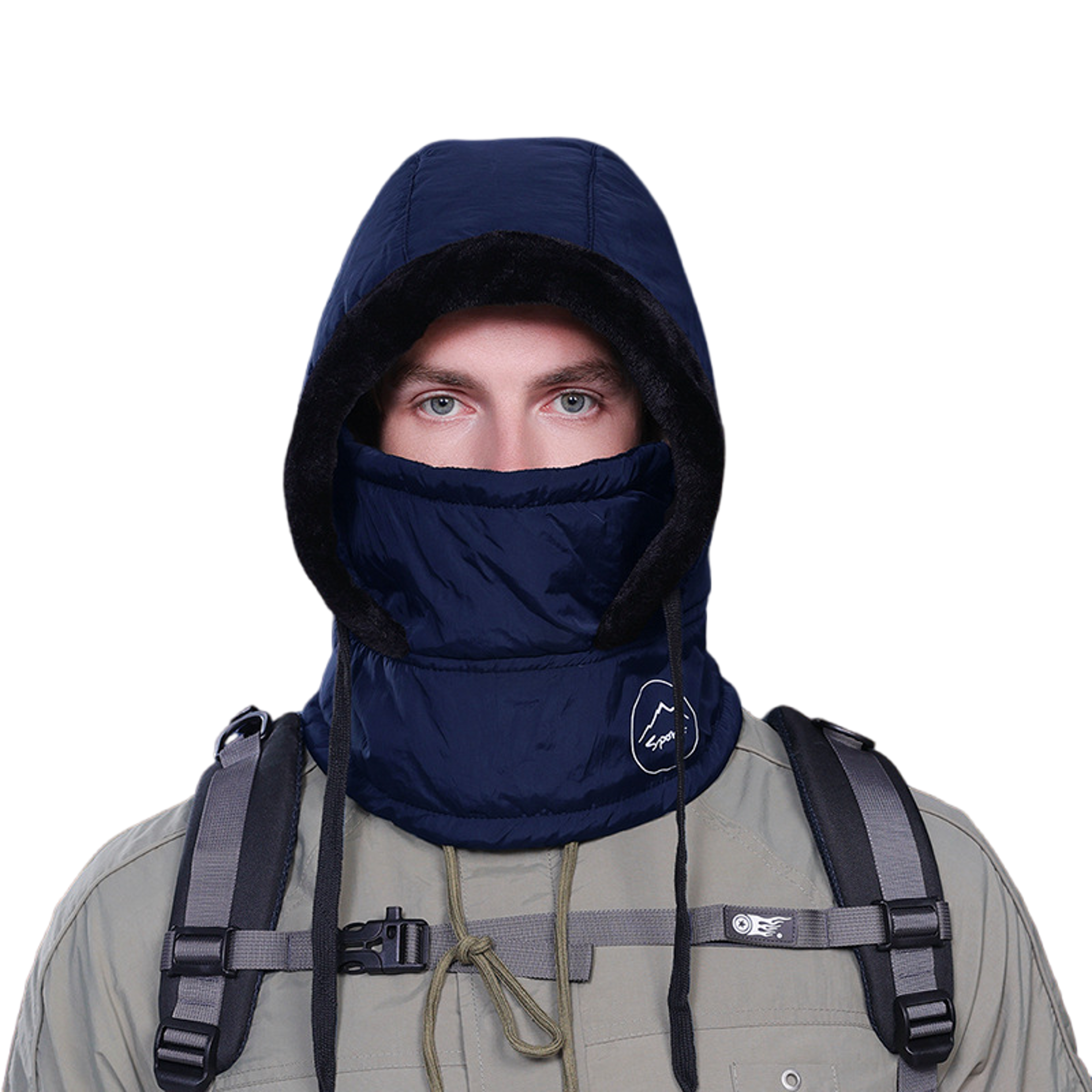 Plush Winter Balaclava Hat with Face Mask and Neck Warmer – view 11