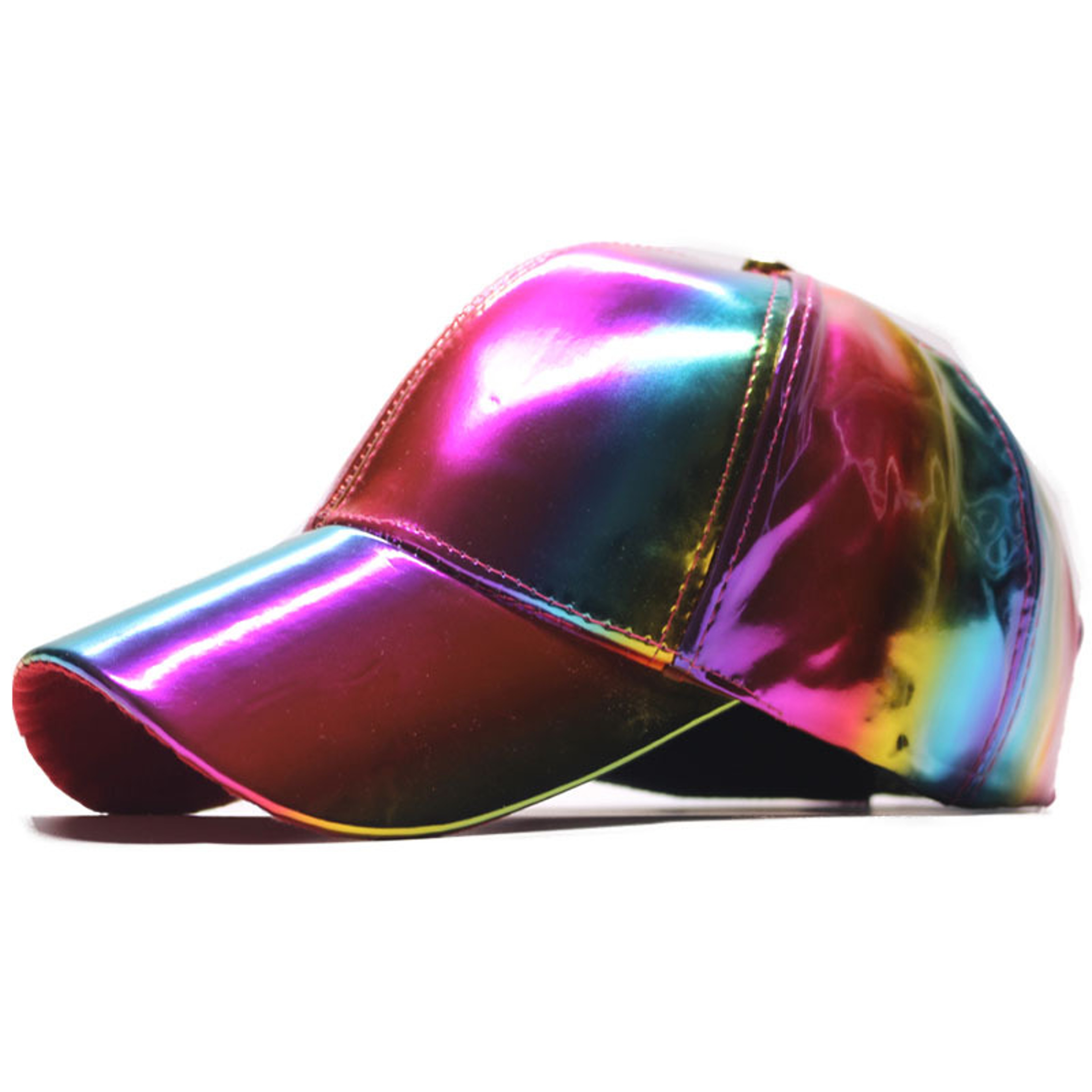 Premium Colorful Patent Leather Baseball Cap Unisex Shiny Streetwear Sun Hat – view 1