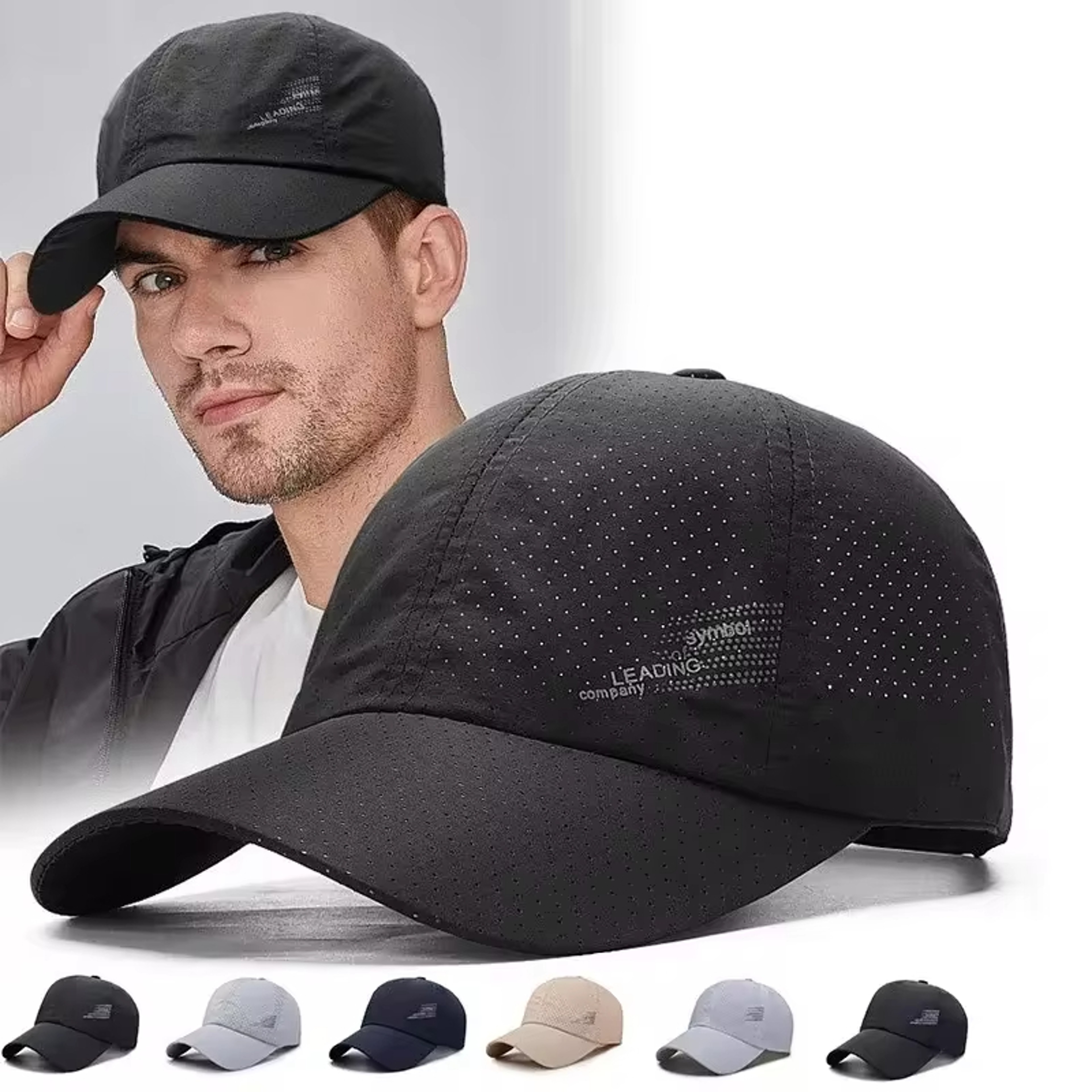 Quick Dry Baseball Cap Adjustable Unisex Sun Hat for Golf Fishing and Outdoor Sports – view 2