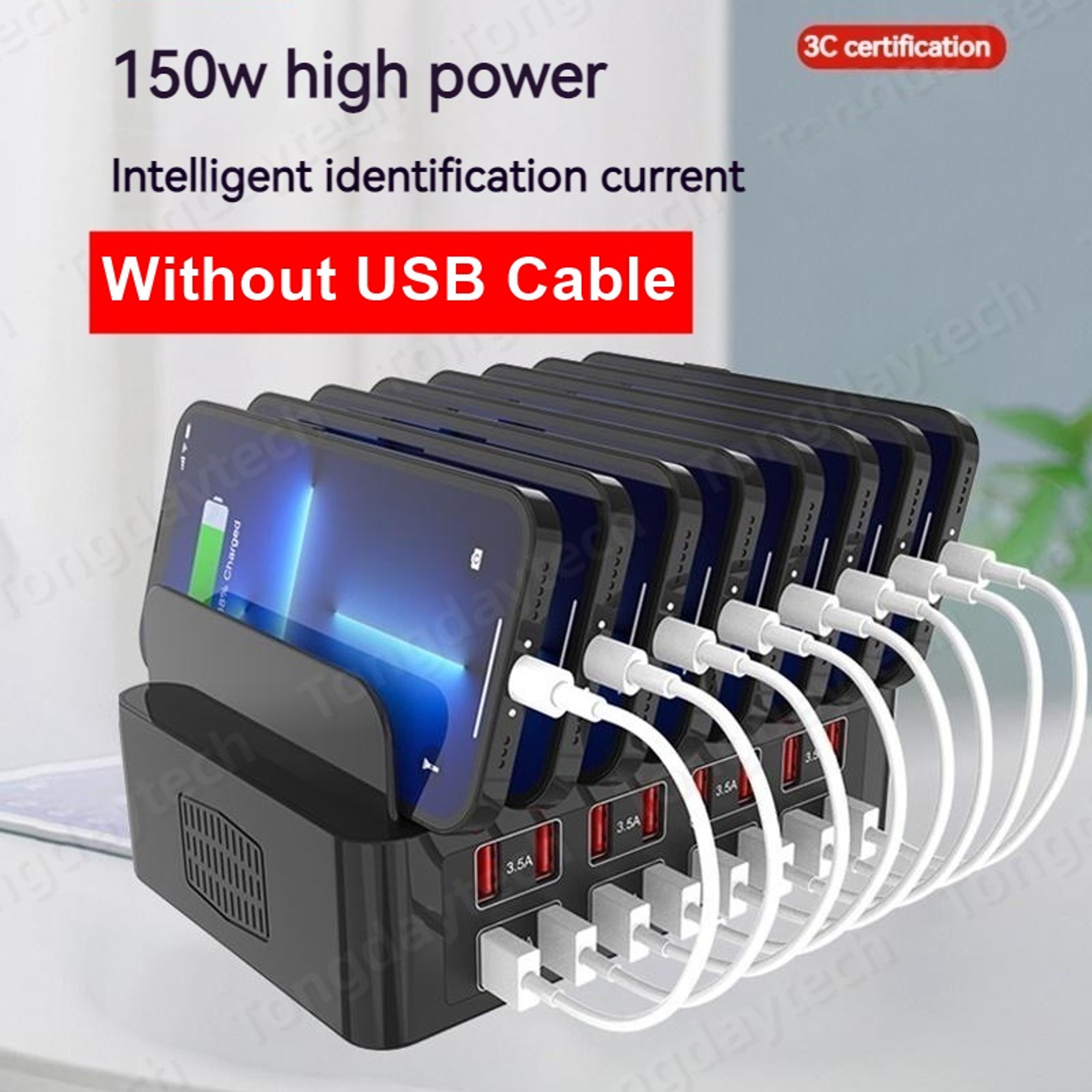 16Port USB And USBC Desktop Charging Station 1