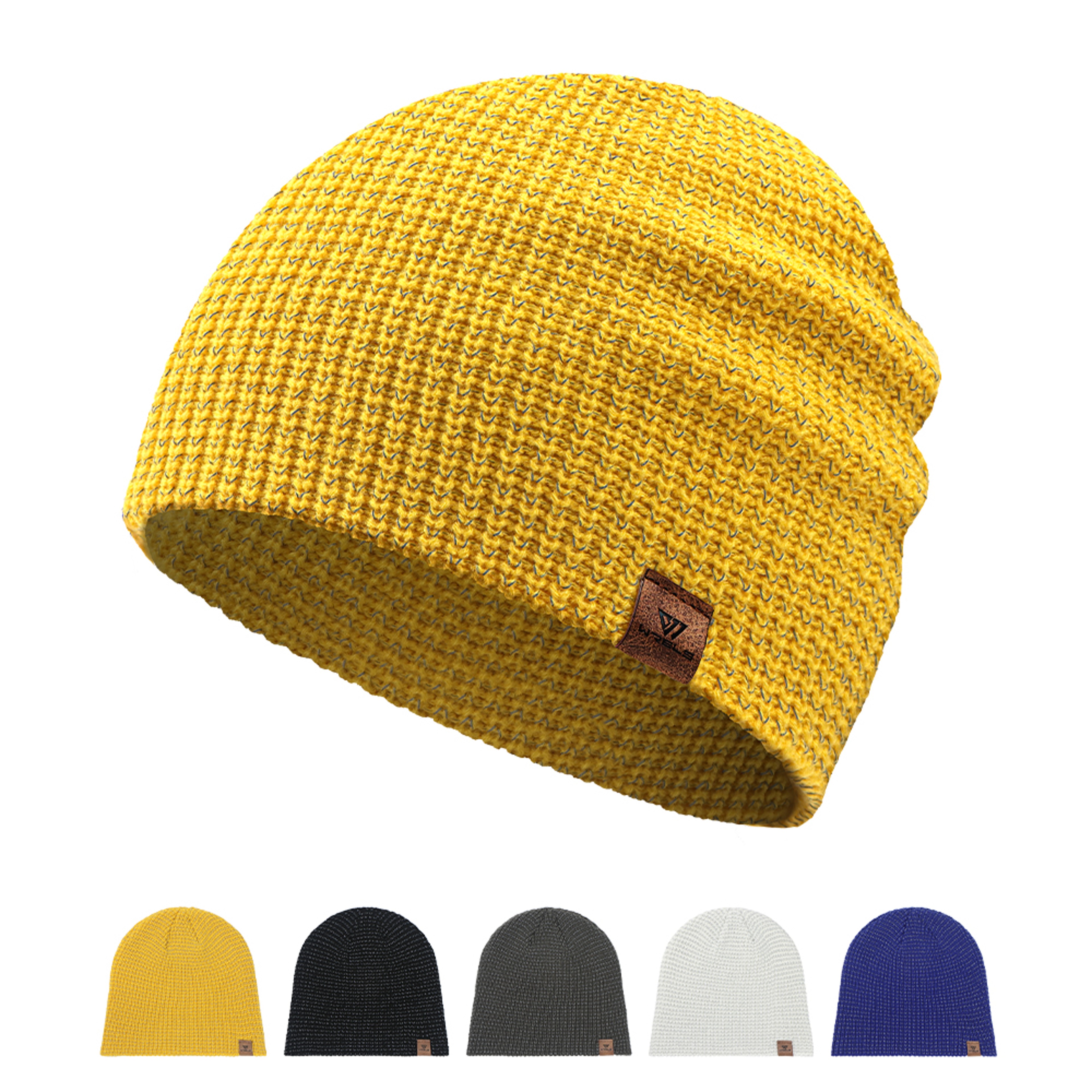 Reflective Knitted Winter Beanie Windproof Ear Cover Hat for Cycling Running Hiking – view 1
