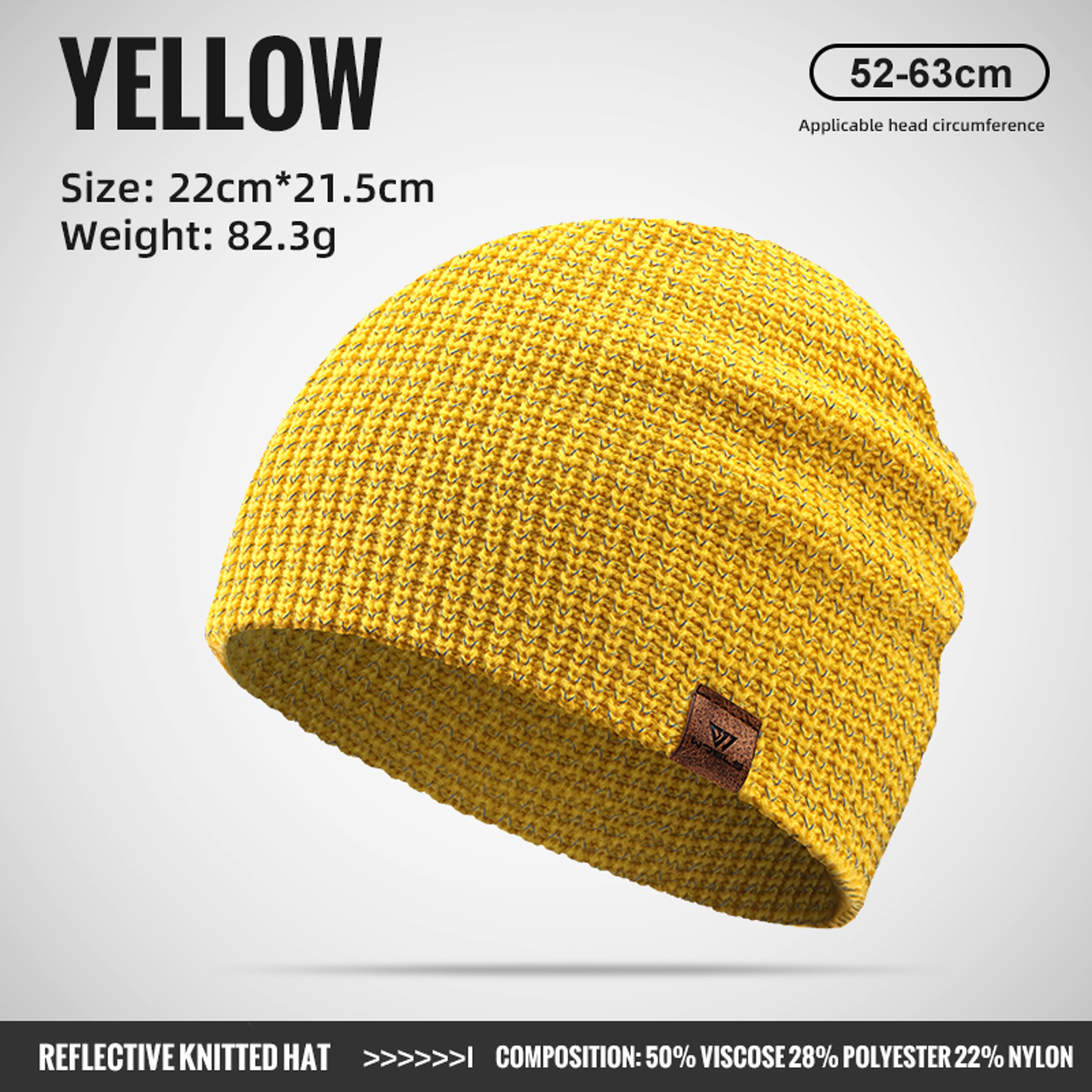Reflective Knitted Winter Beanie Windproof Ear Cover Hat for Cycling Running Hiking – view 8
