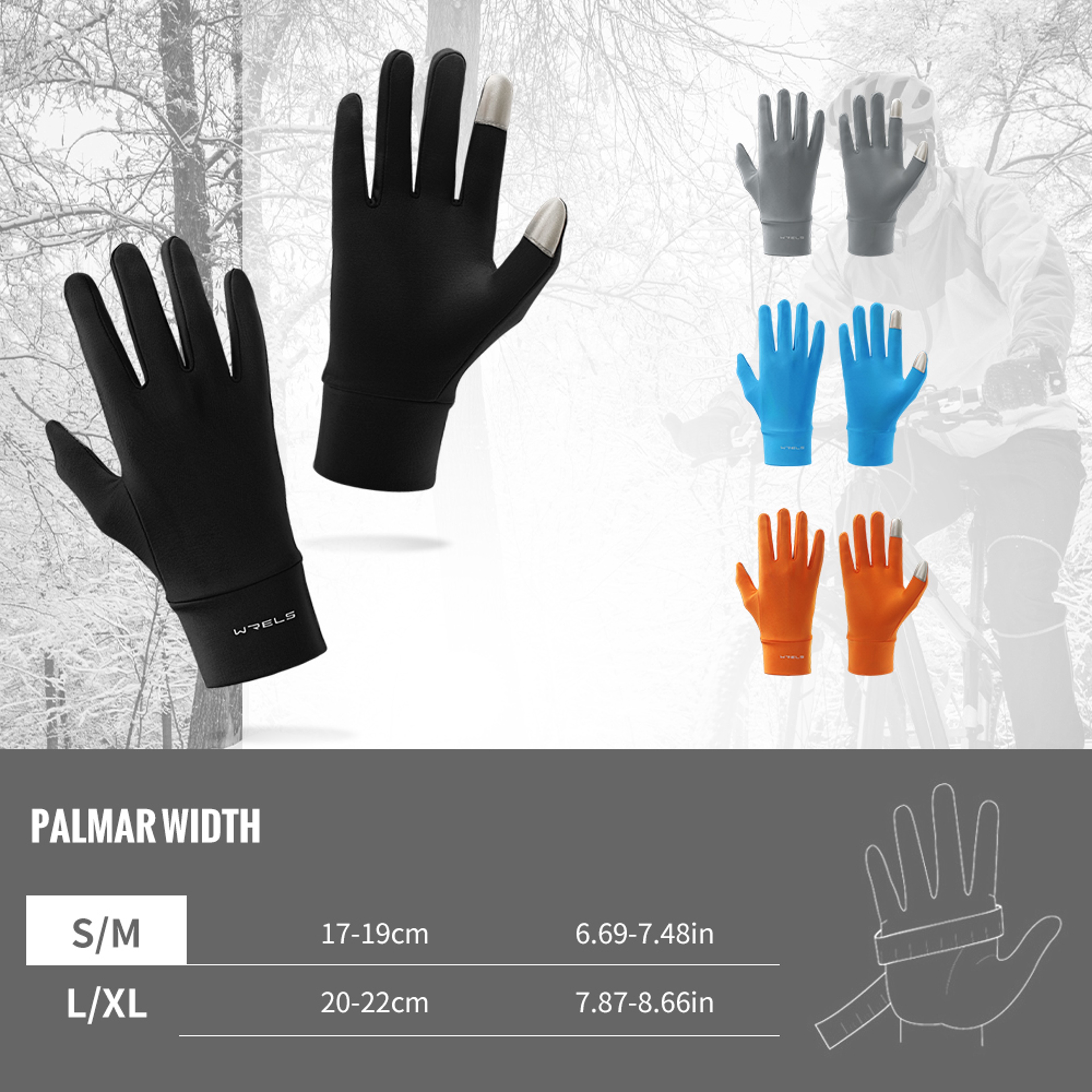 Winter Touchscreen Cycling Gloves Full Finger Thermal NonSlip Gloves 5