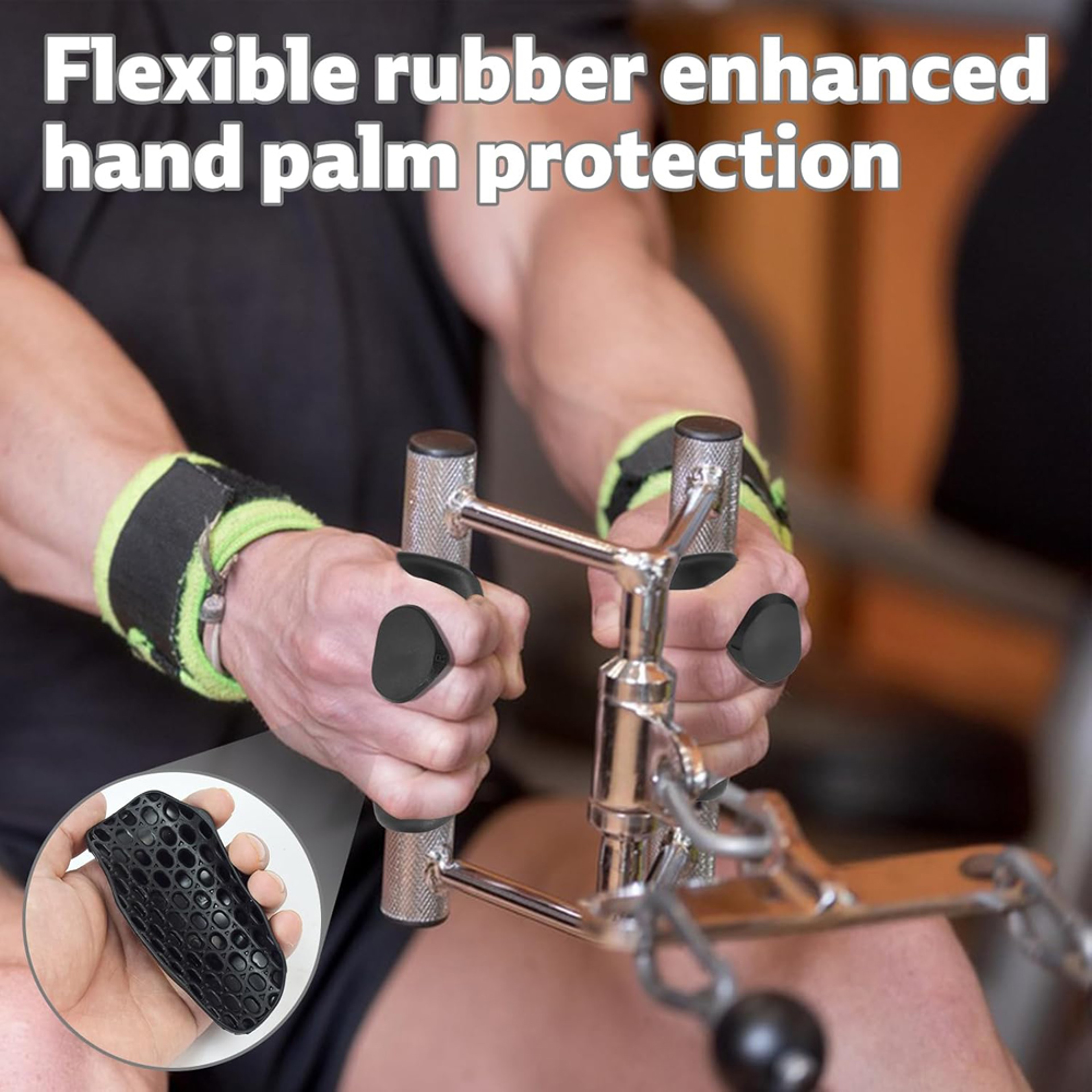 Anti Slip Weight Lifting Grips for Pull Ups and Strength Training – view 4