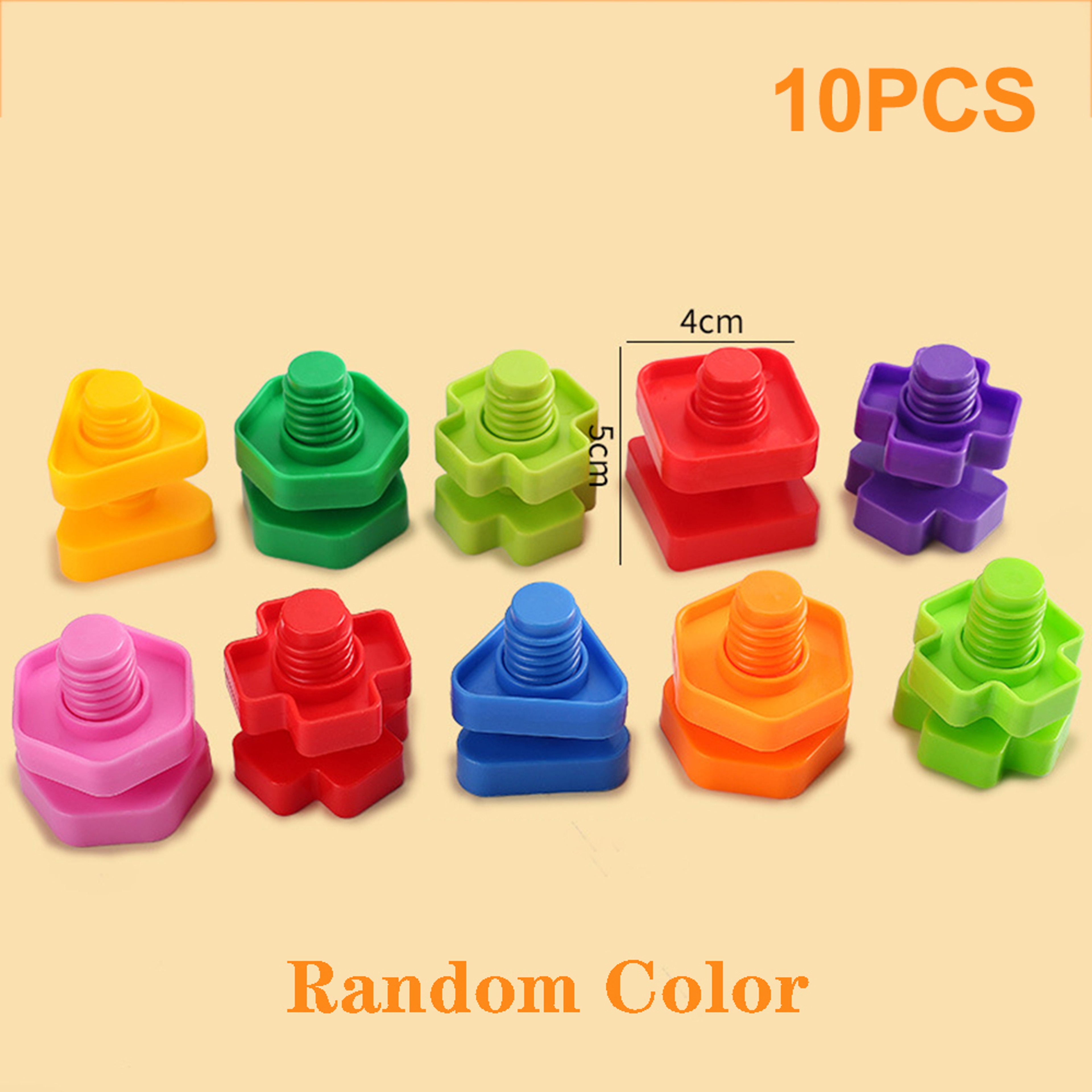 Screw Building Blocks Set Plastic Mosaic Puzzle Construction Toy For Ages 712 4