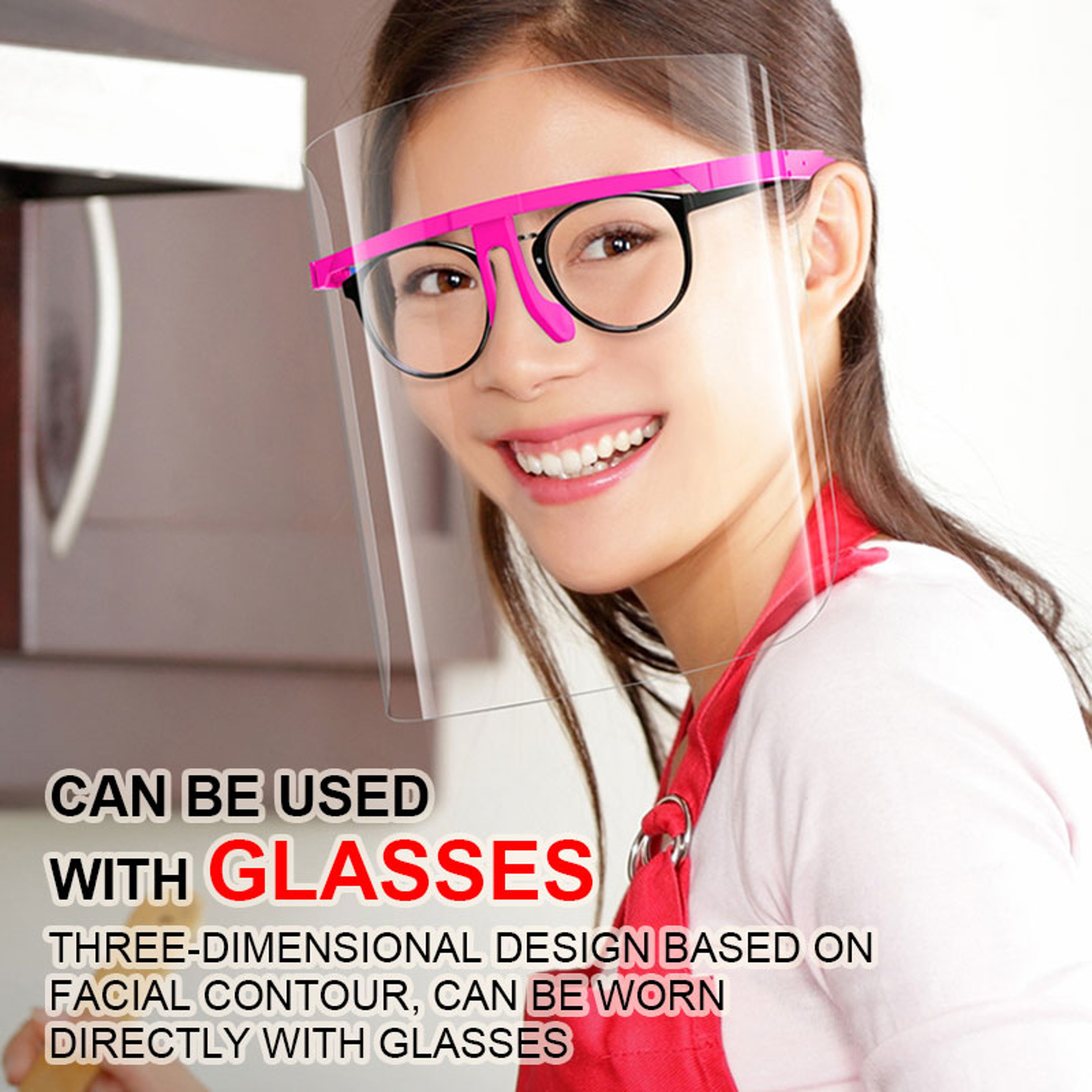 Transparent Kitchen Face Shield For Cooking Oil Splash And Fume Protection 2