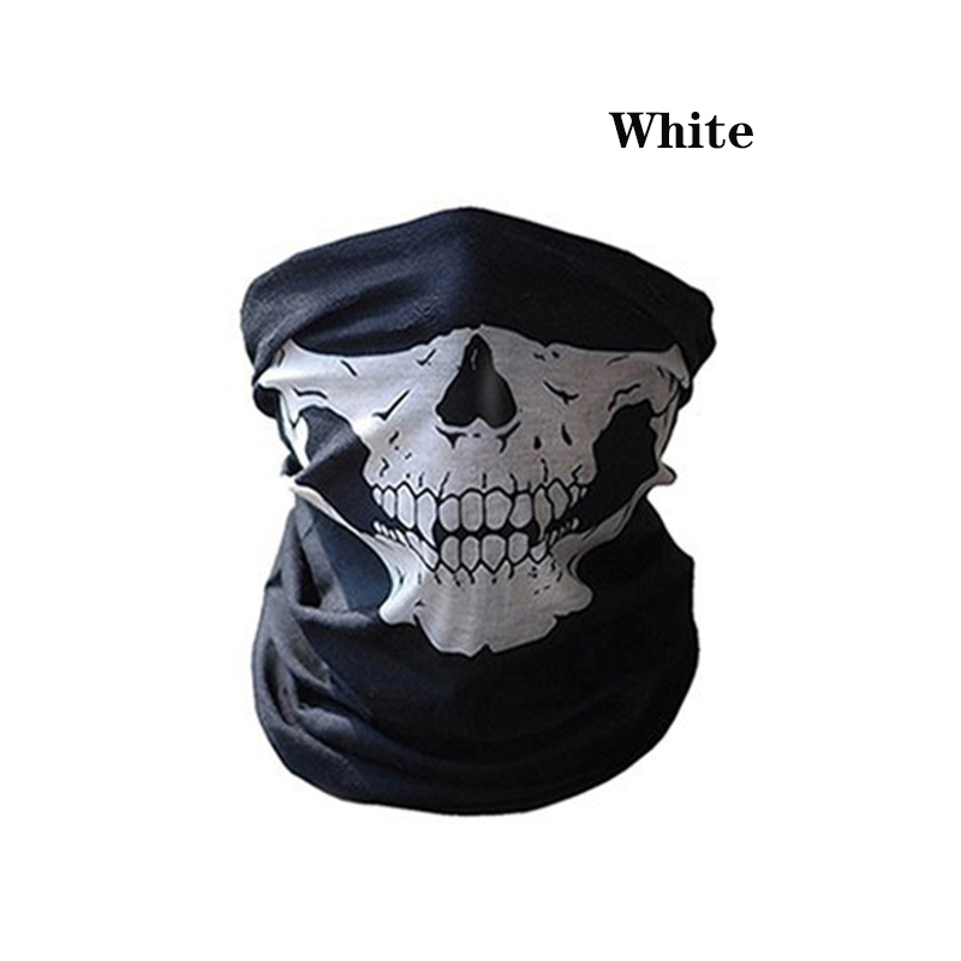 Skull Cycling Face Mask Breathable Polyester Neck Gaiter and Headband – view 5