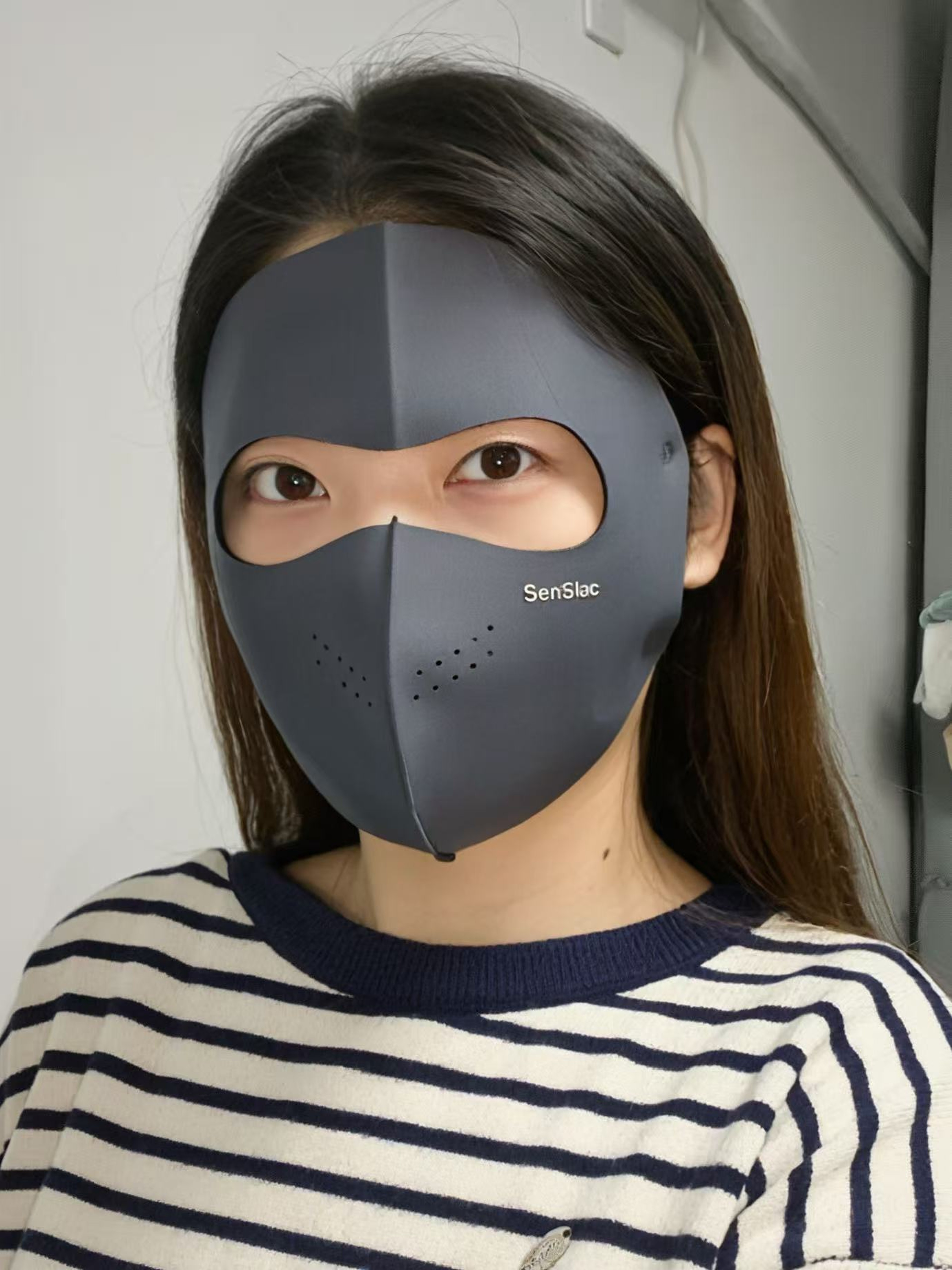 Winter Full Face Cycling Mask Warm Thickened Polyester Outdoor Face Cover 1