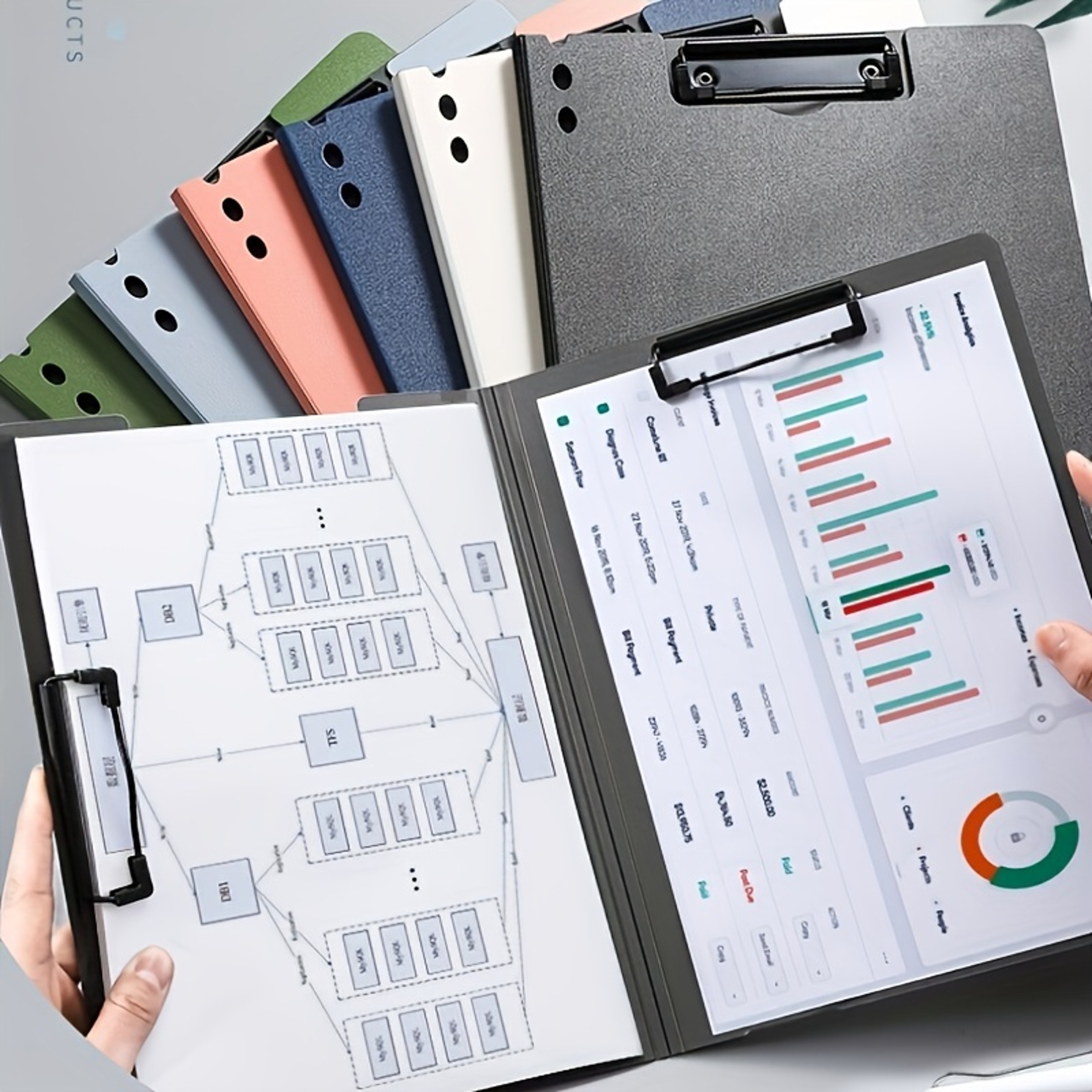 A4 Plastic Binder Folder Document Organizer for Business and School – view 4