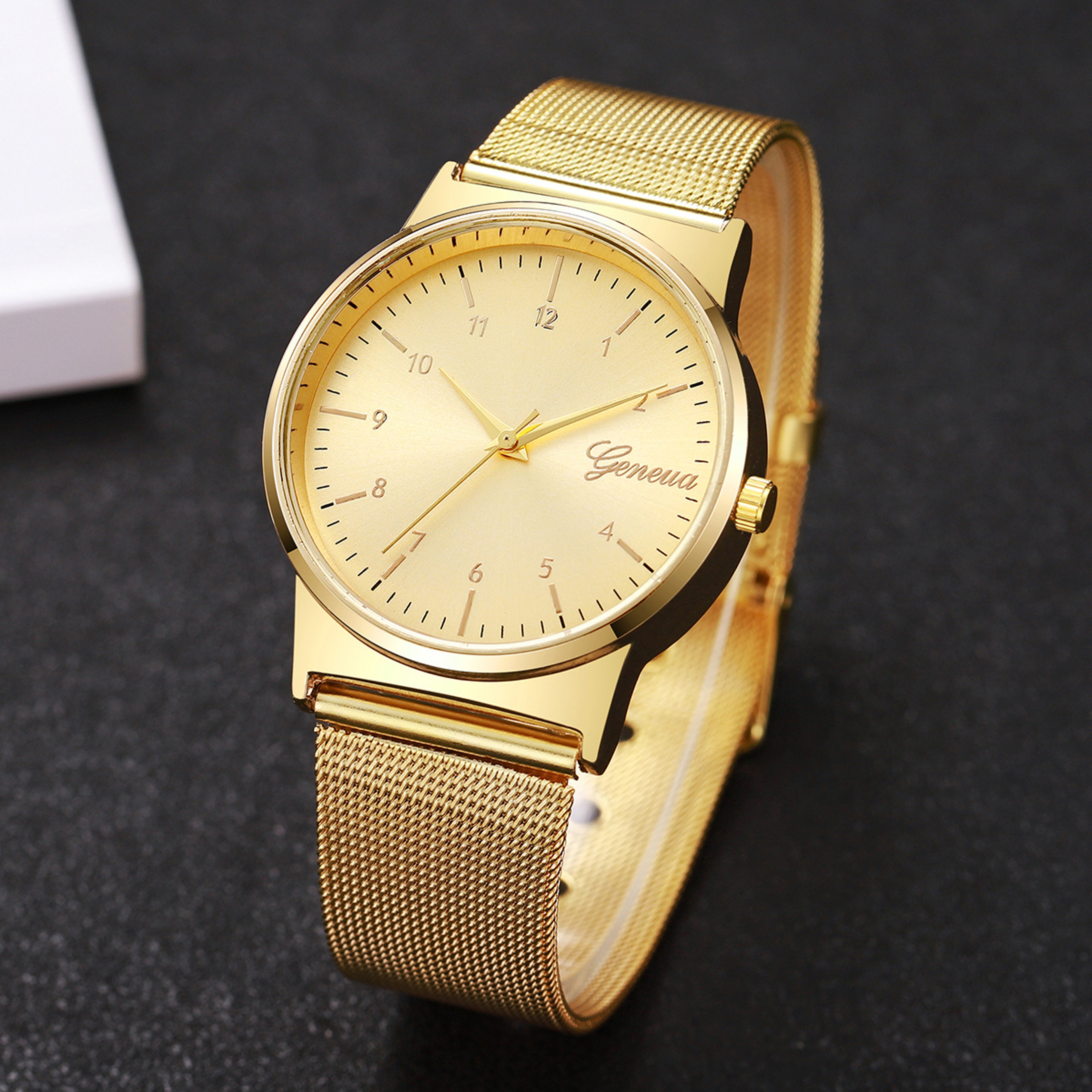 Women's Quartz Watch with Mesh Alloy Band and Arabic Numeral Dial – view 4