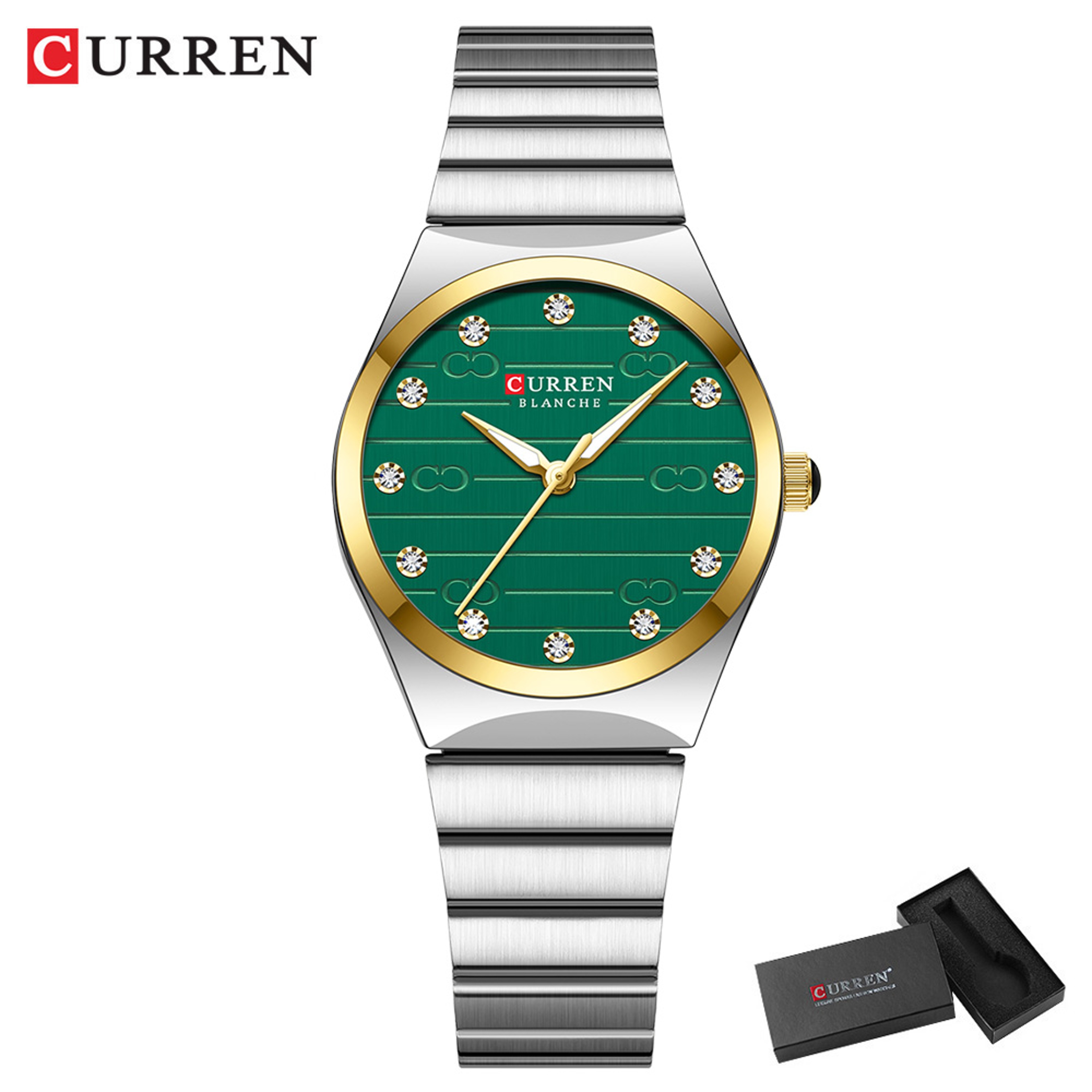 Women Stainless Steel Quartz Watch with Round Dial and Luminous Hands – view 9