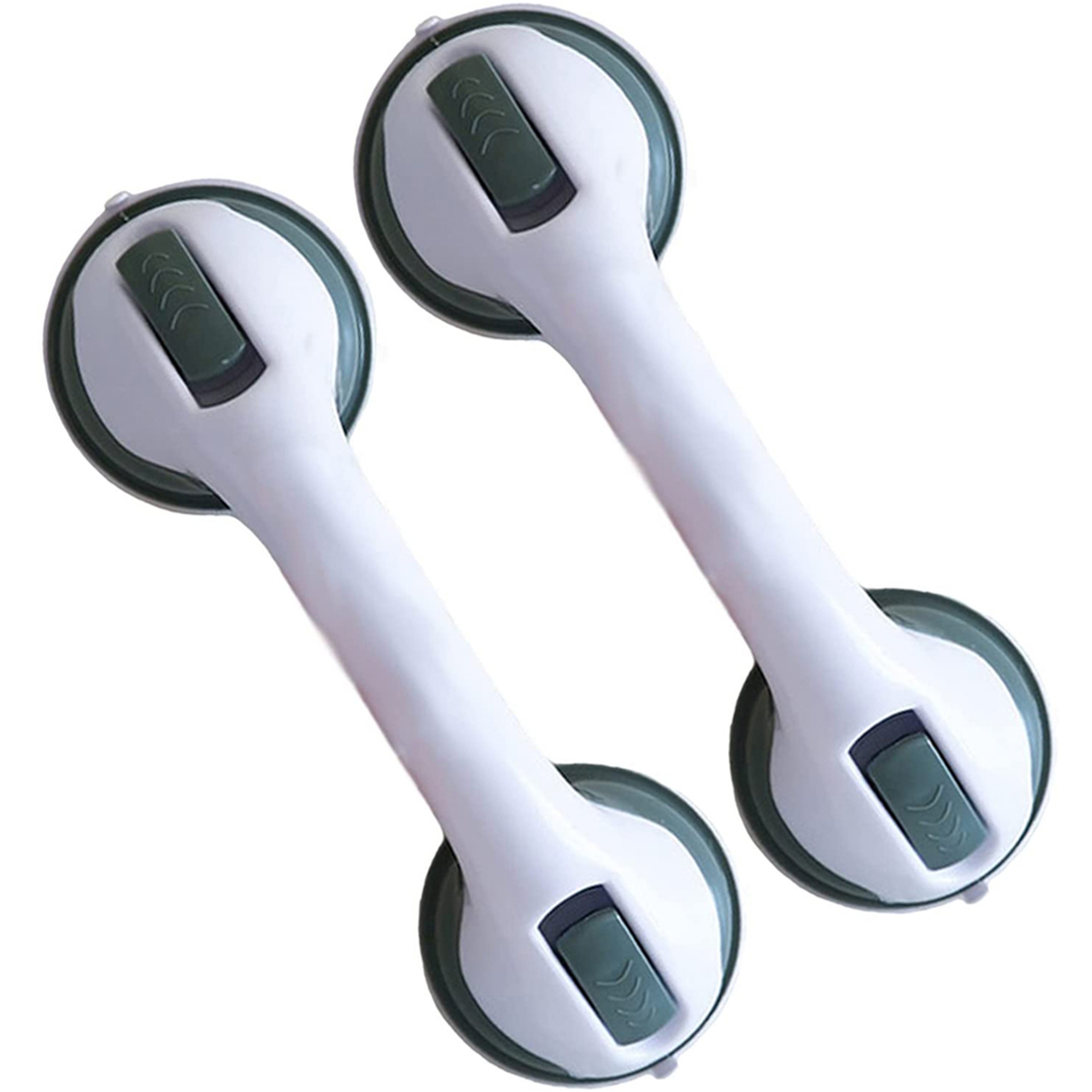 Dual Locking Suction Shower Grab Handle With Anti Slip Support 0