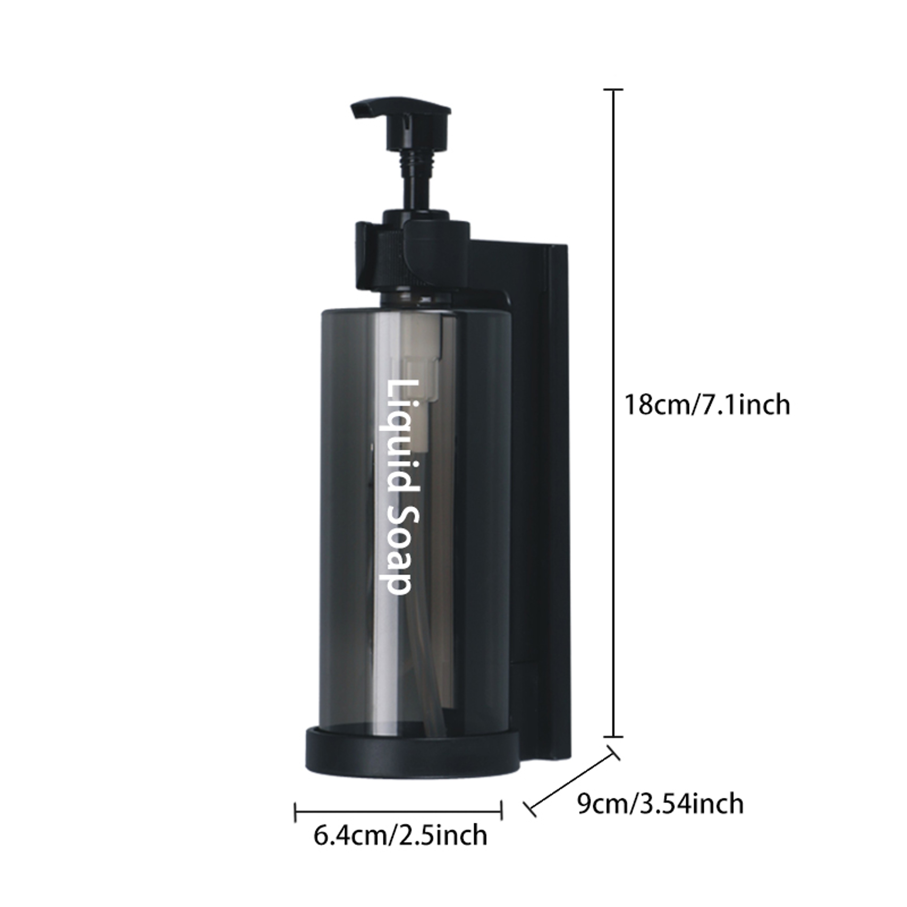 Wall Mounted Shower Dispenser with Clear Window and Safety Lock – view 7