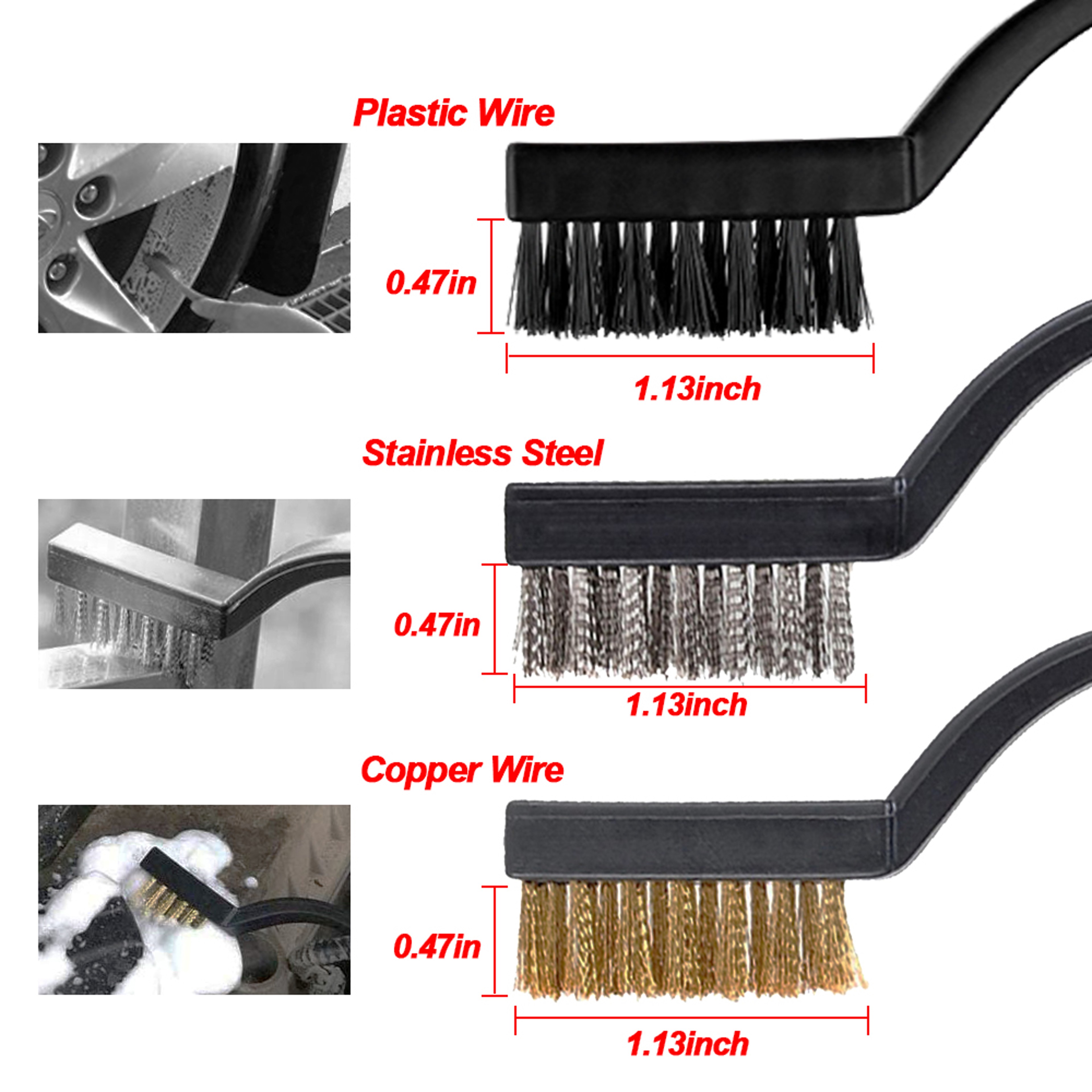 Car Detailing Brush Set for Vents Gaps and Air Outlet Cleaning – view 5
