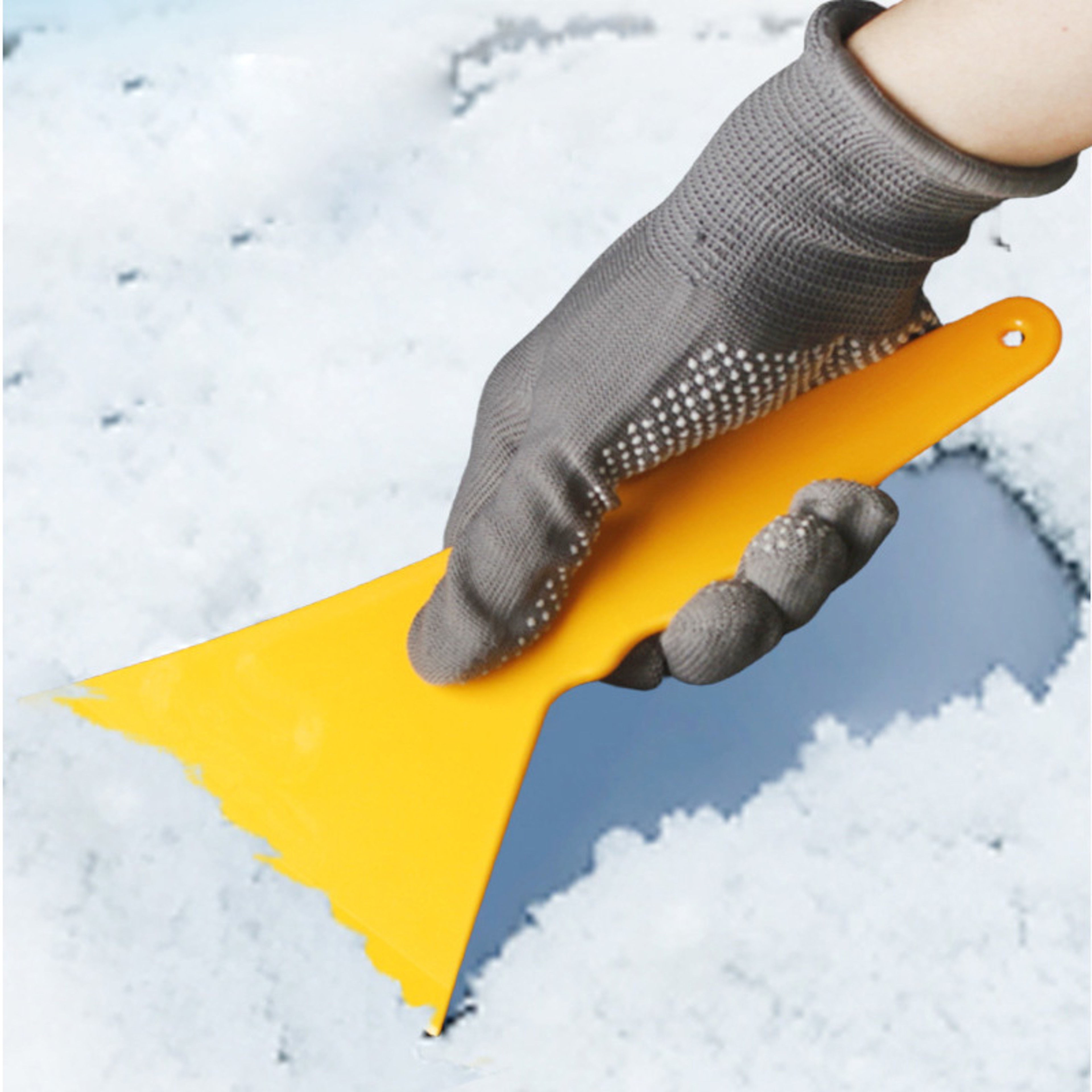 Car Windshield Ice Scraper and Snow Removal Tool with Long Non-Slip Handle – view 2