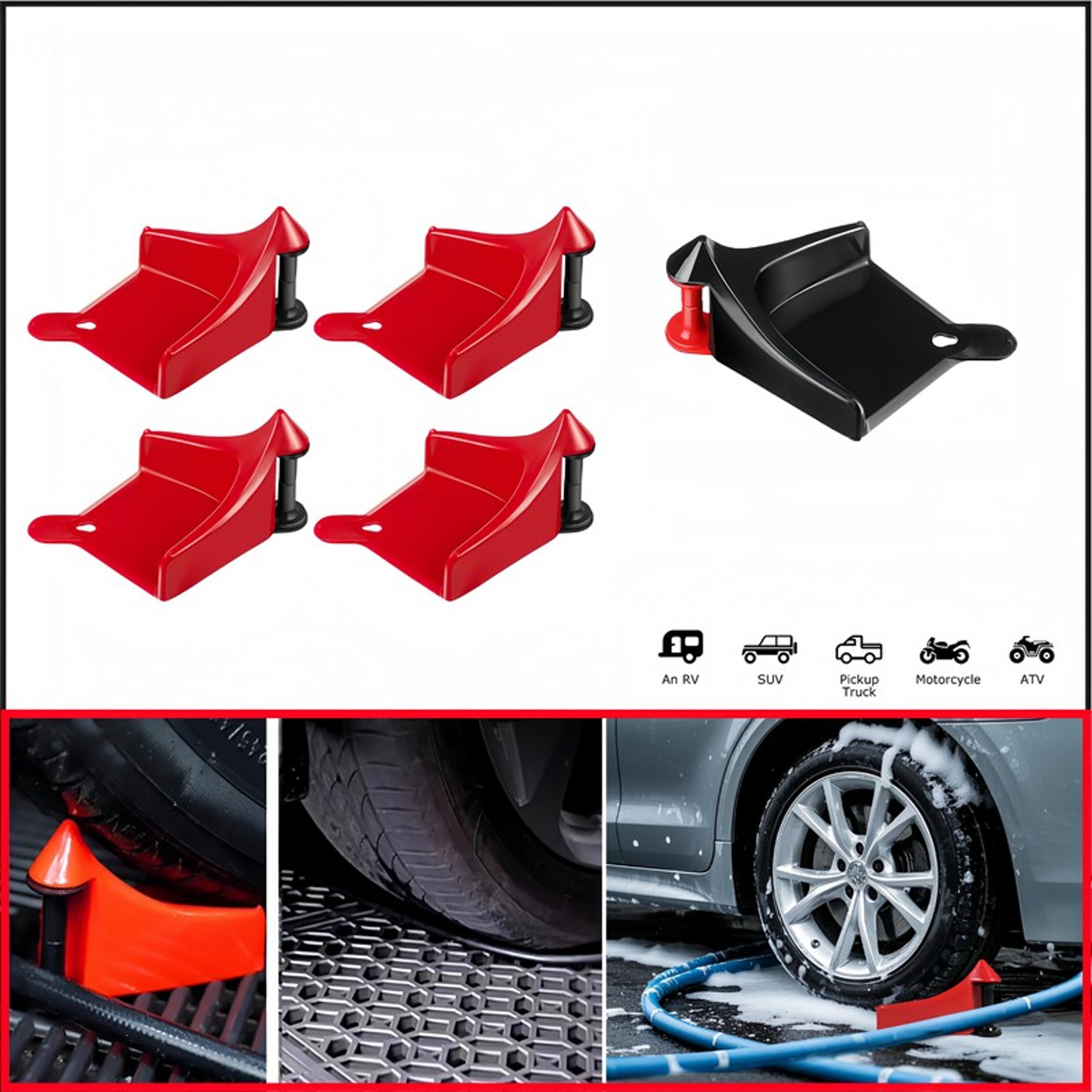 Car Wash Hose Guide Wheel Tire Wedge Anti Pinch Detailing Tool 0
