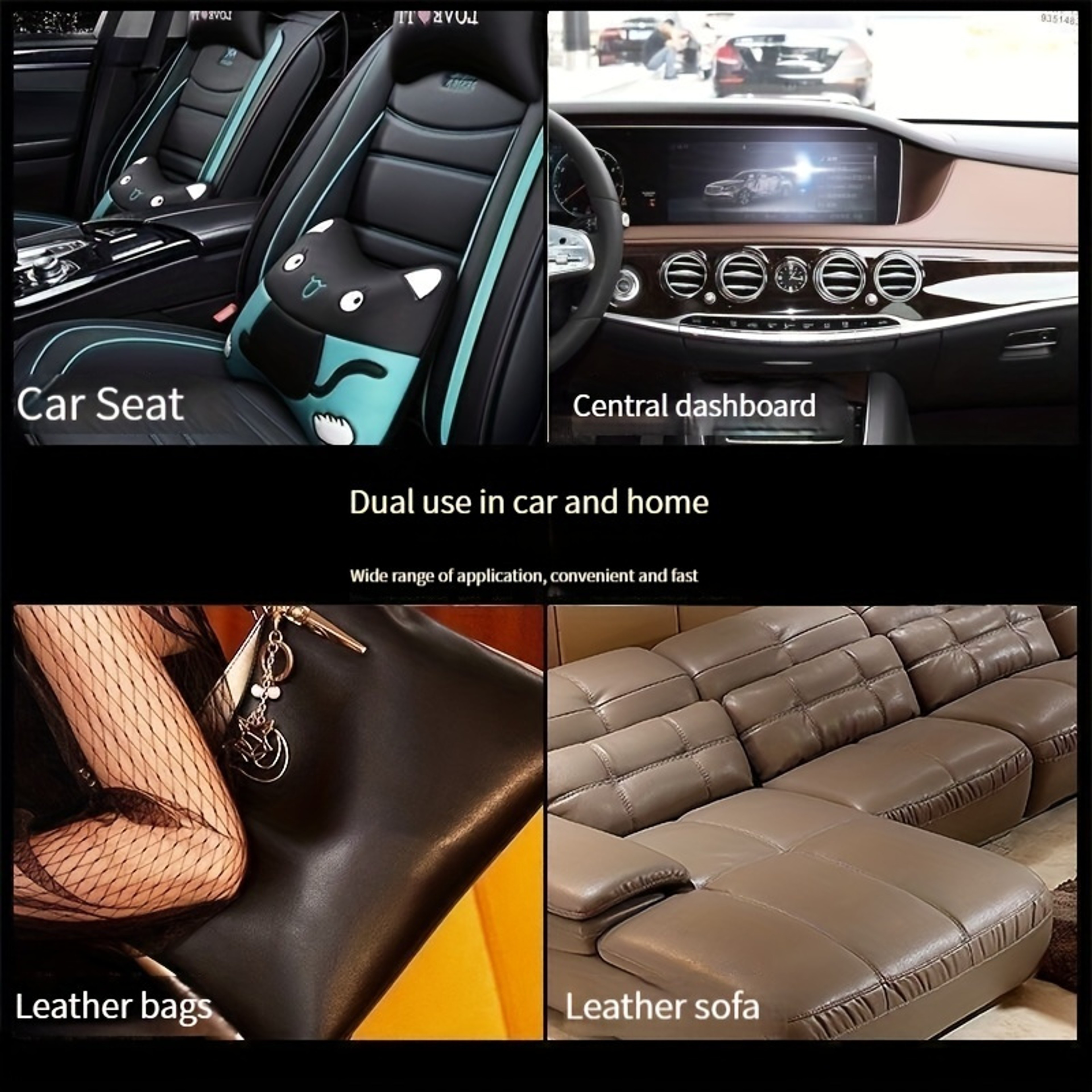 Leather and Upholstery Cleaner Care Cream for Car Seats and Sofas – view 6