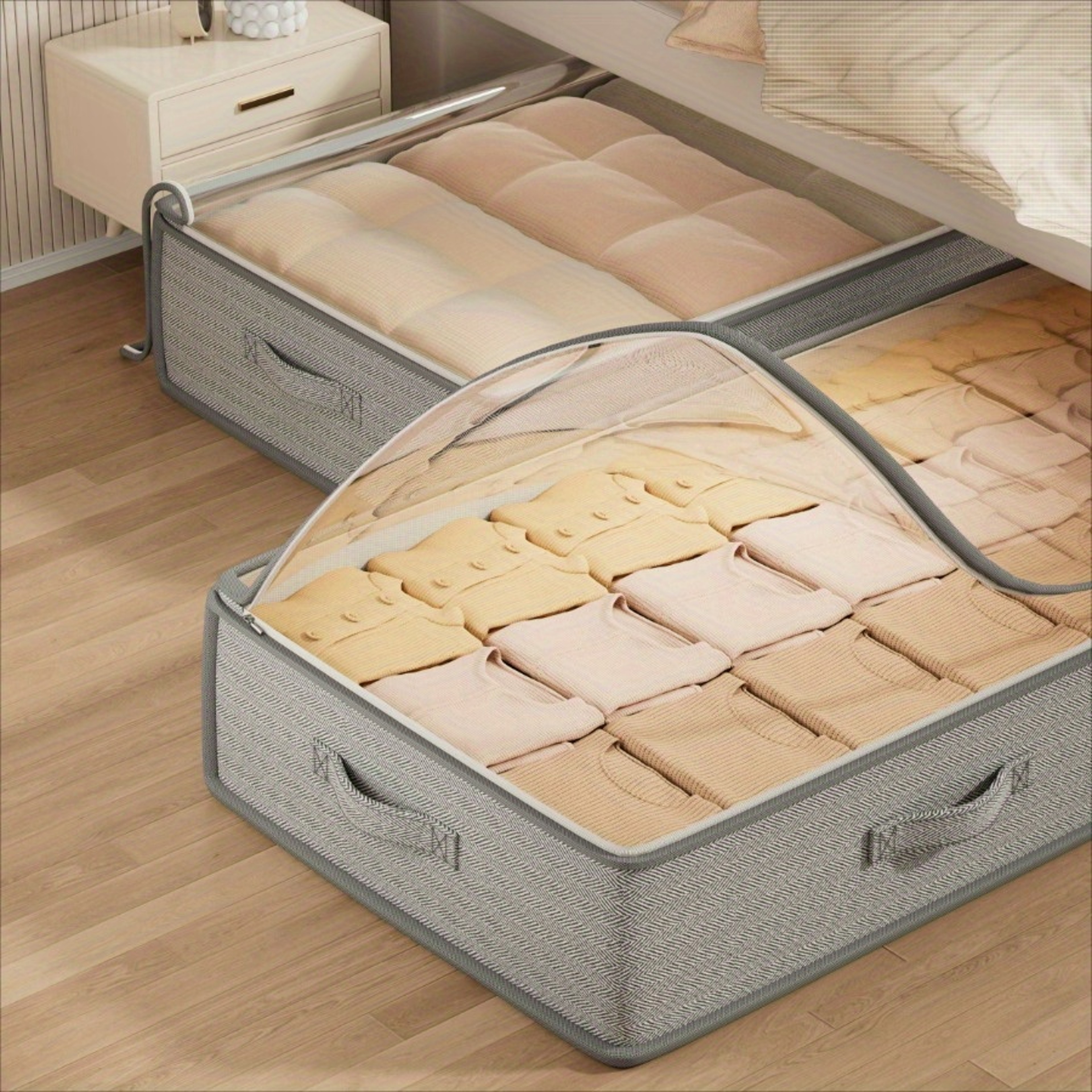 Foldable Under Bed Storage Containers for Sweaters and Linens – view 5