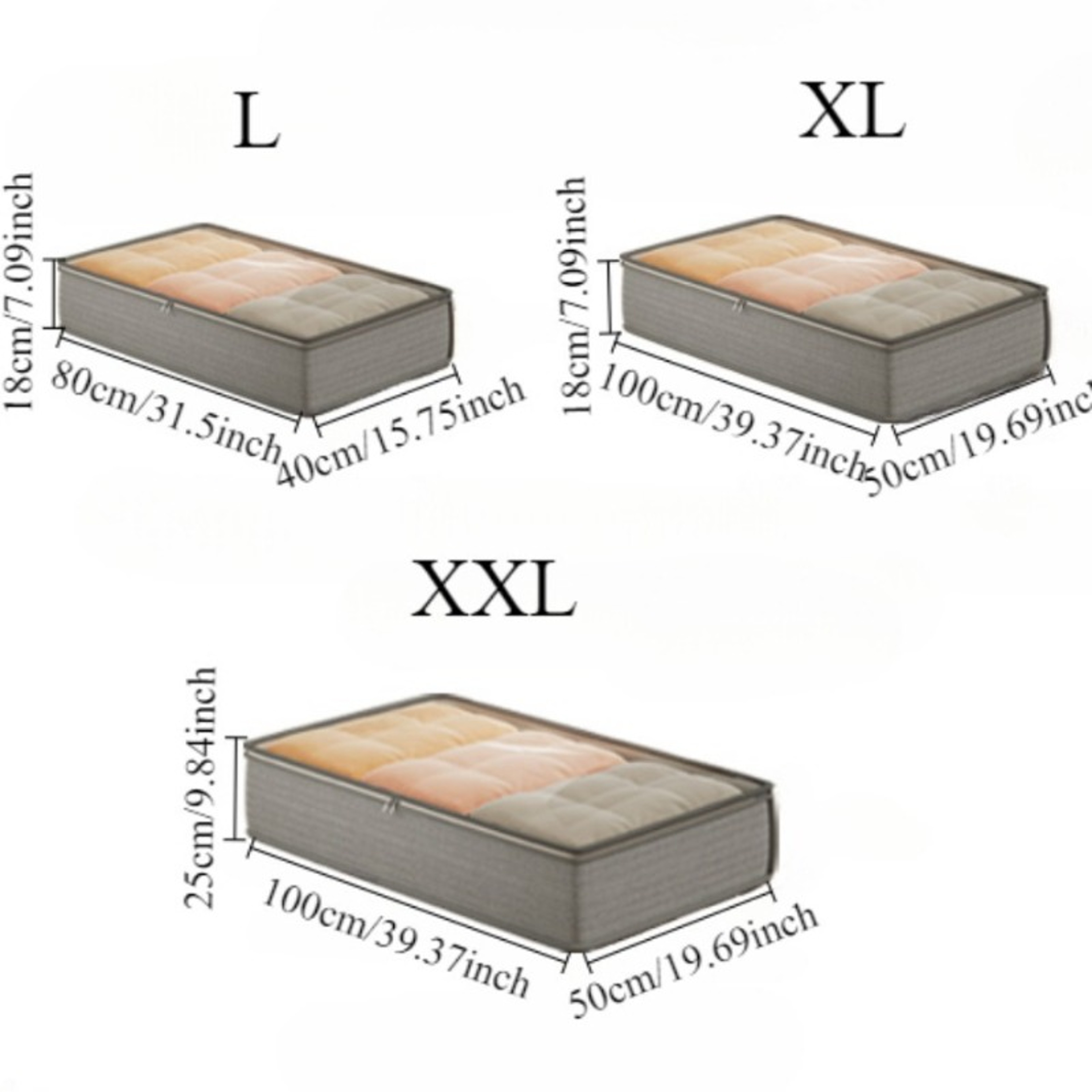 Foldable Under Bed Storage Containers for Sweaters and Linens – view 7