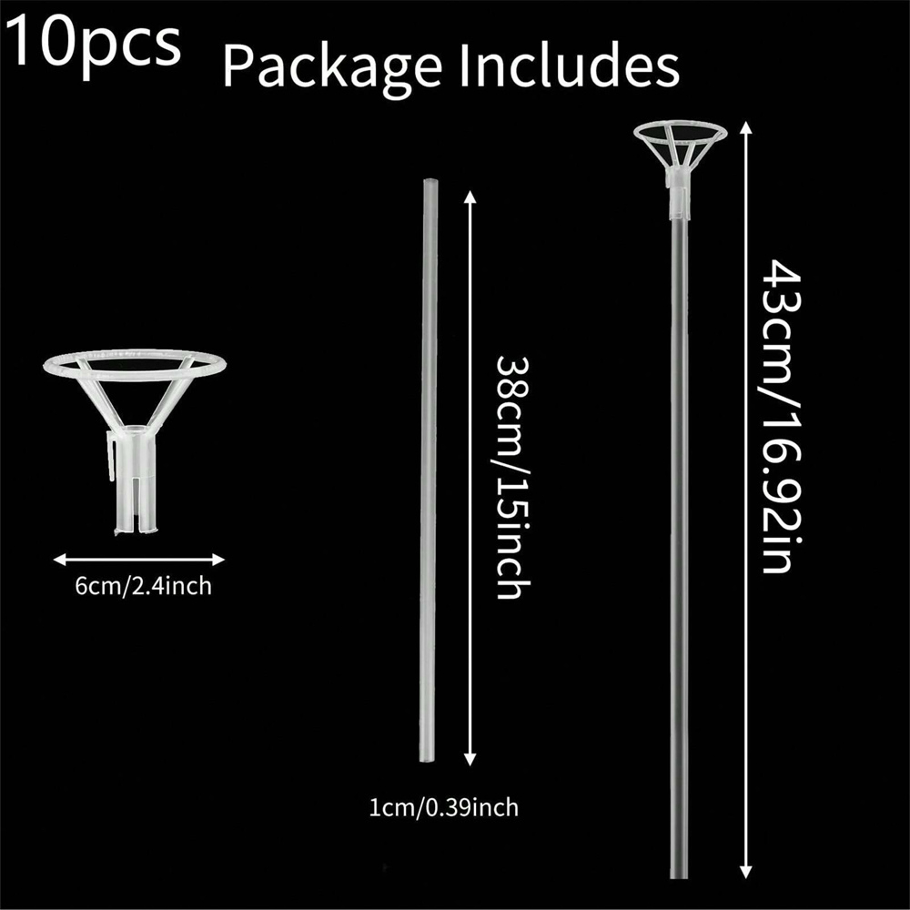 Clear BOBO Balloon Sticks with Cups Pack – view 6