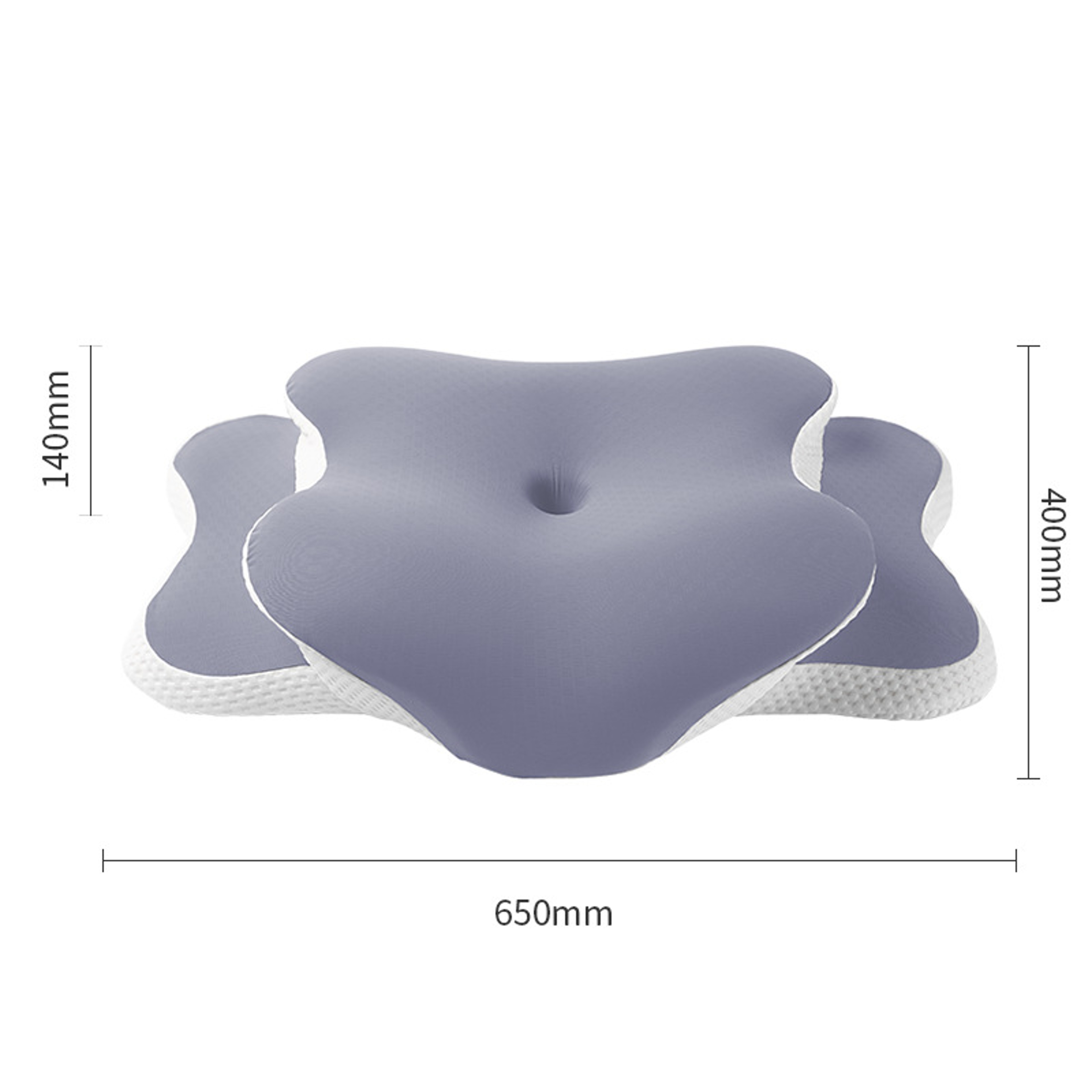 Ergonomic Cervical Memory Foam Pillow with Ice Silk Pillowcase for Back and Side Sleepers – view 8