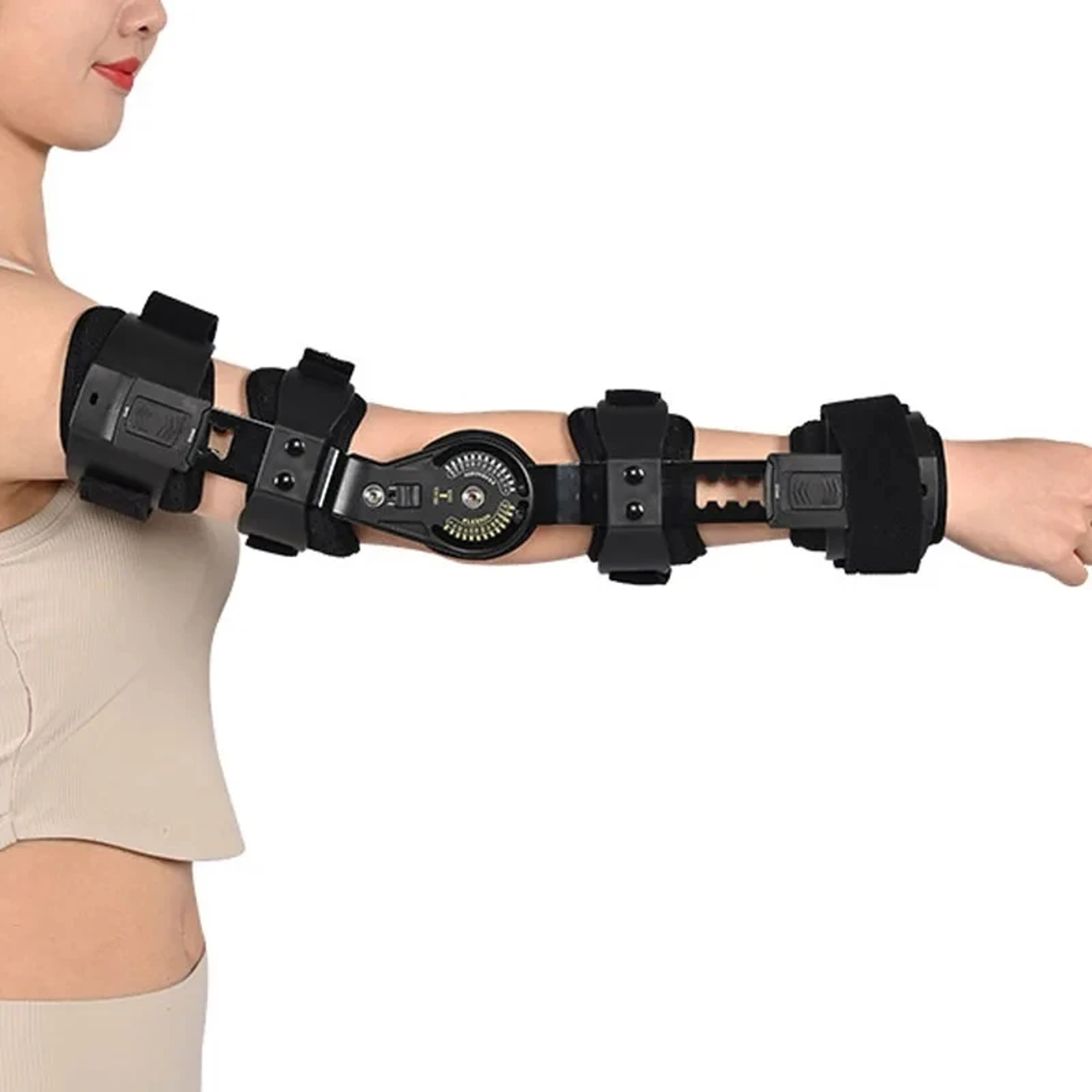 Hinged Elbow Brace with ROM Joint Support and Arm Sling – view 2