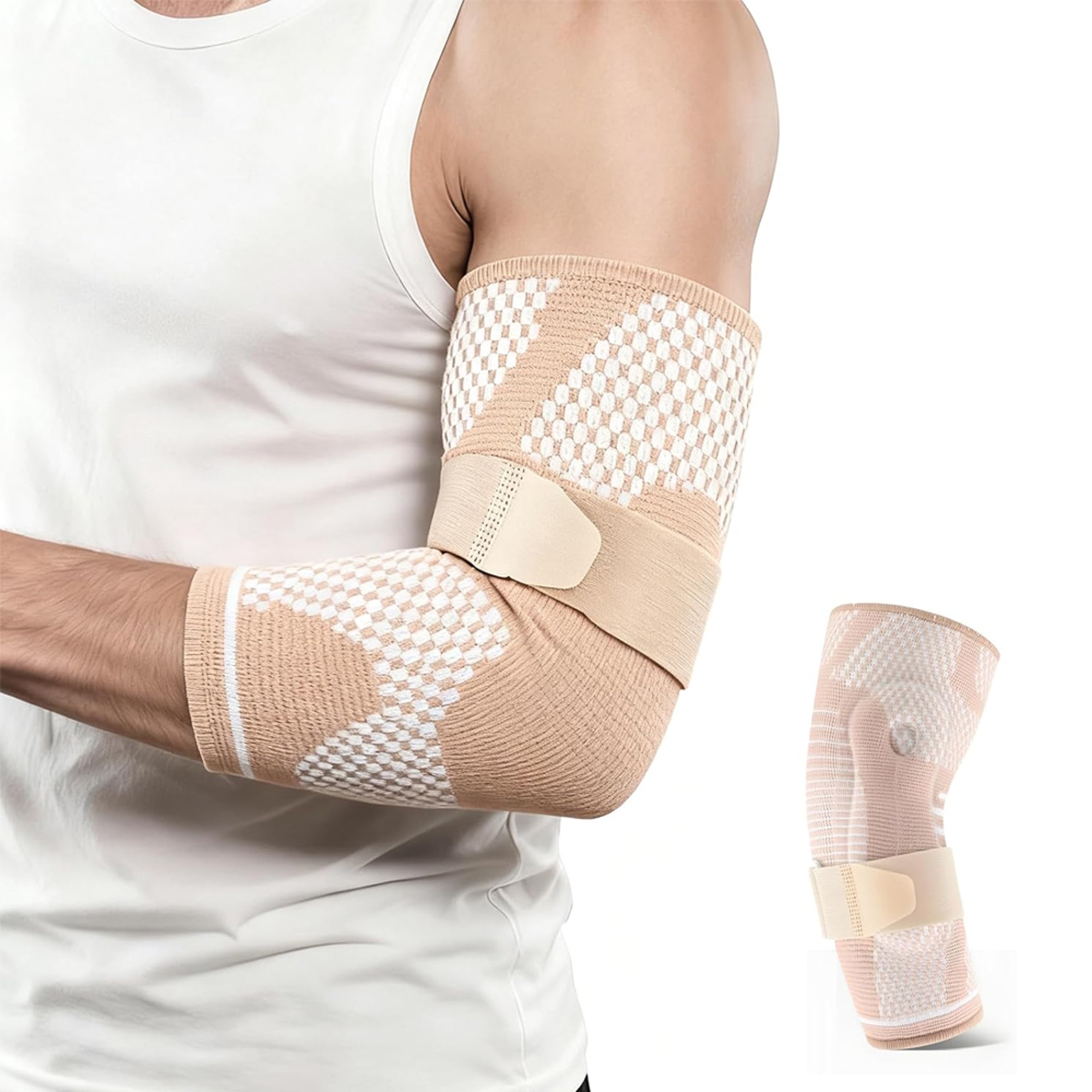 Elbow Compression Support Brace for Tennis Golf and Everyday Arm Support – view 2