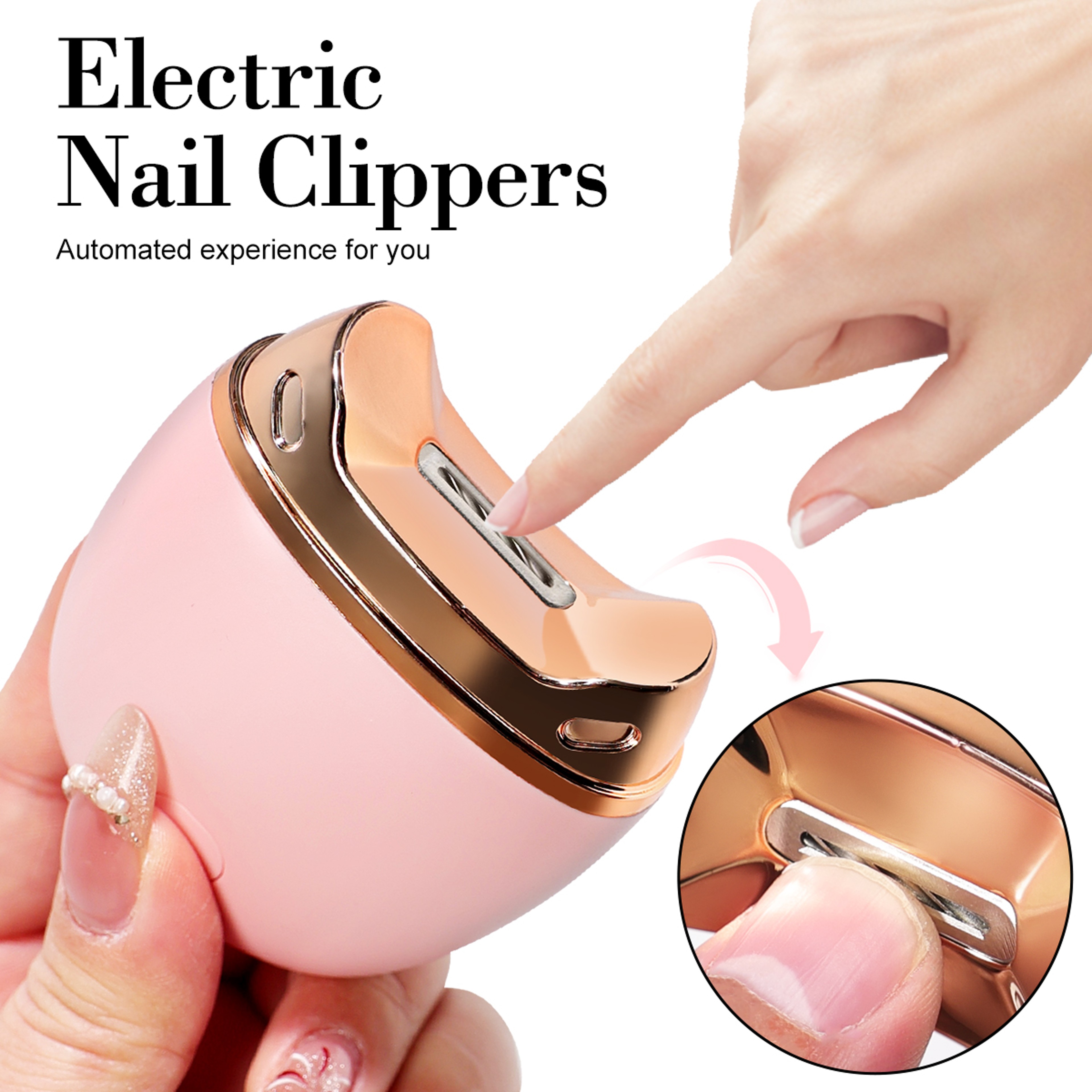 Electric Nail Clippers with Anti-Splash Design for Fingernails and Toenails – view 1