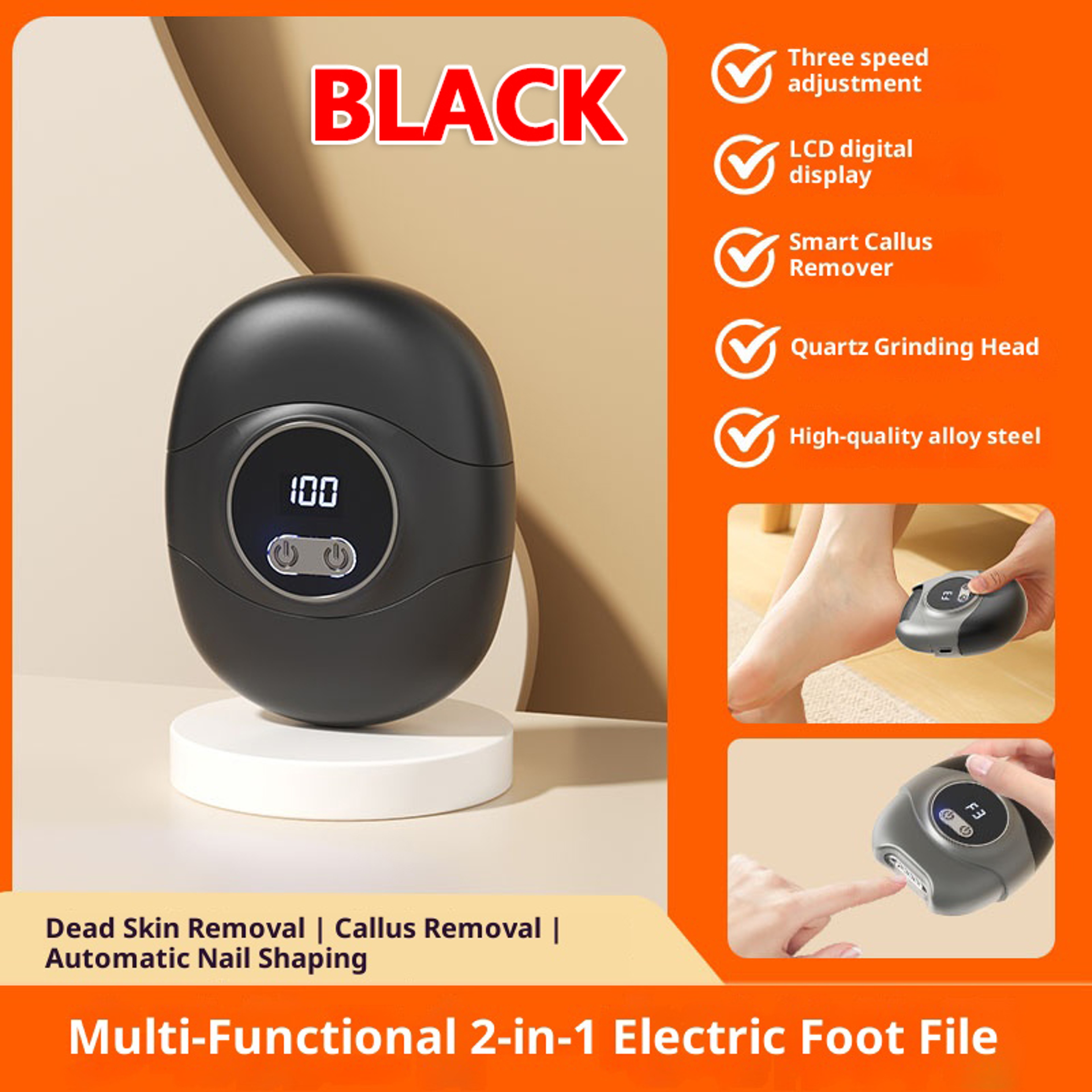 Electric Nail Clipper with Automatic Nail File for Fingernails and Toenails – view 7