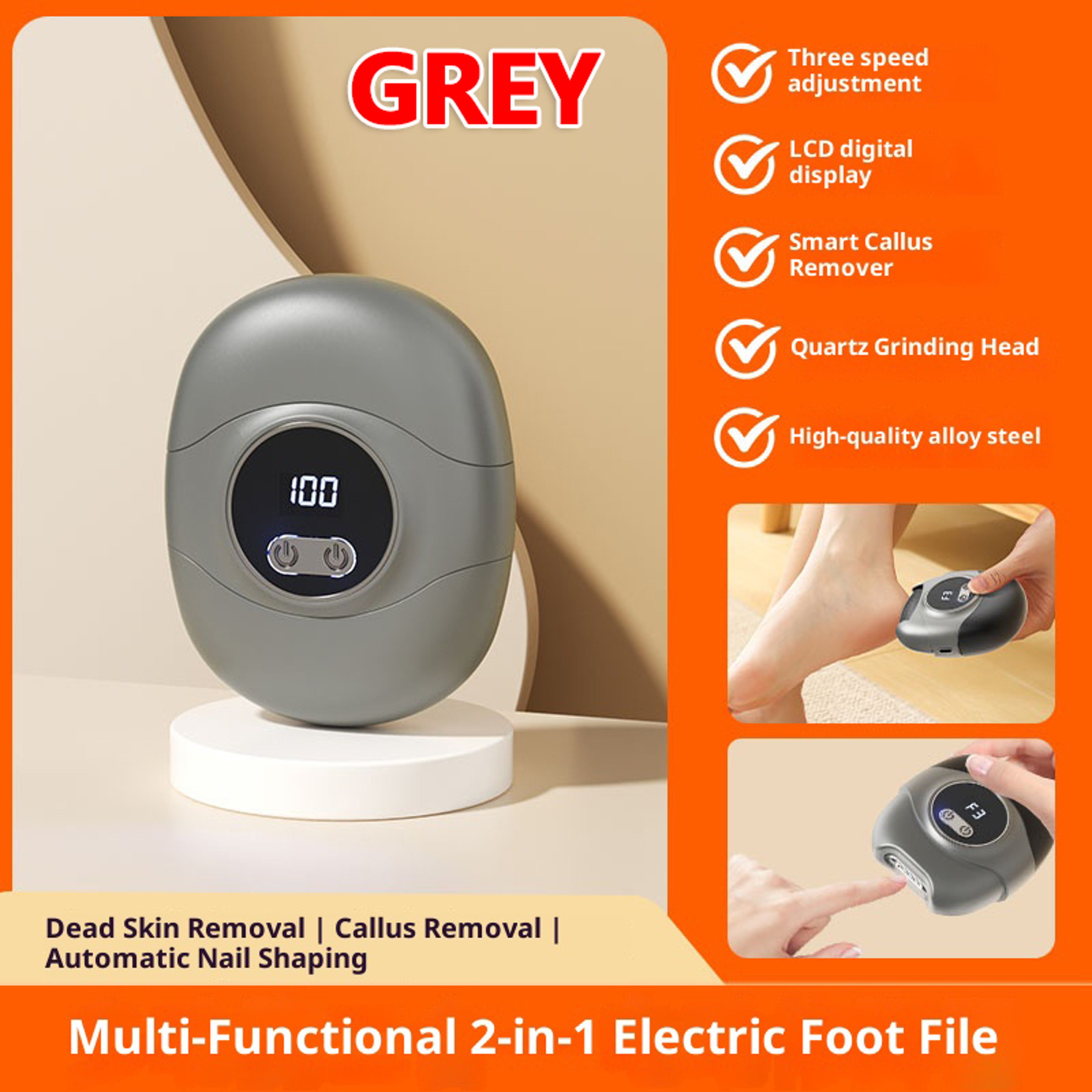 Electric Nail Clipper with Automatic Nail File for Fingernails and Toenails – view 9