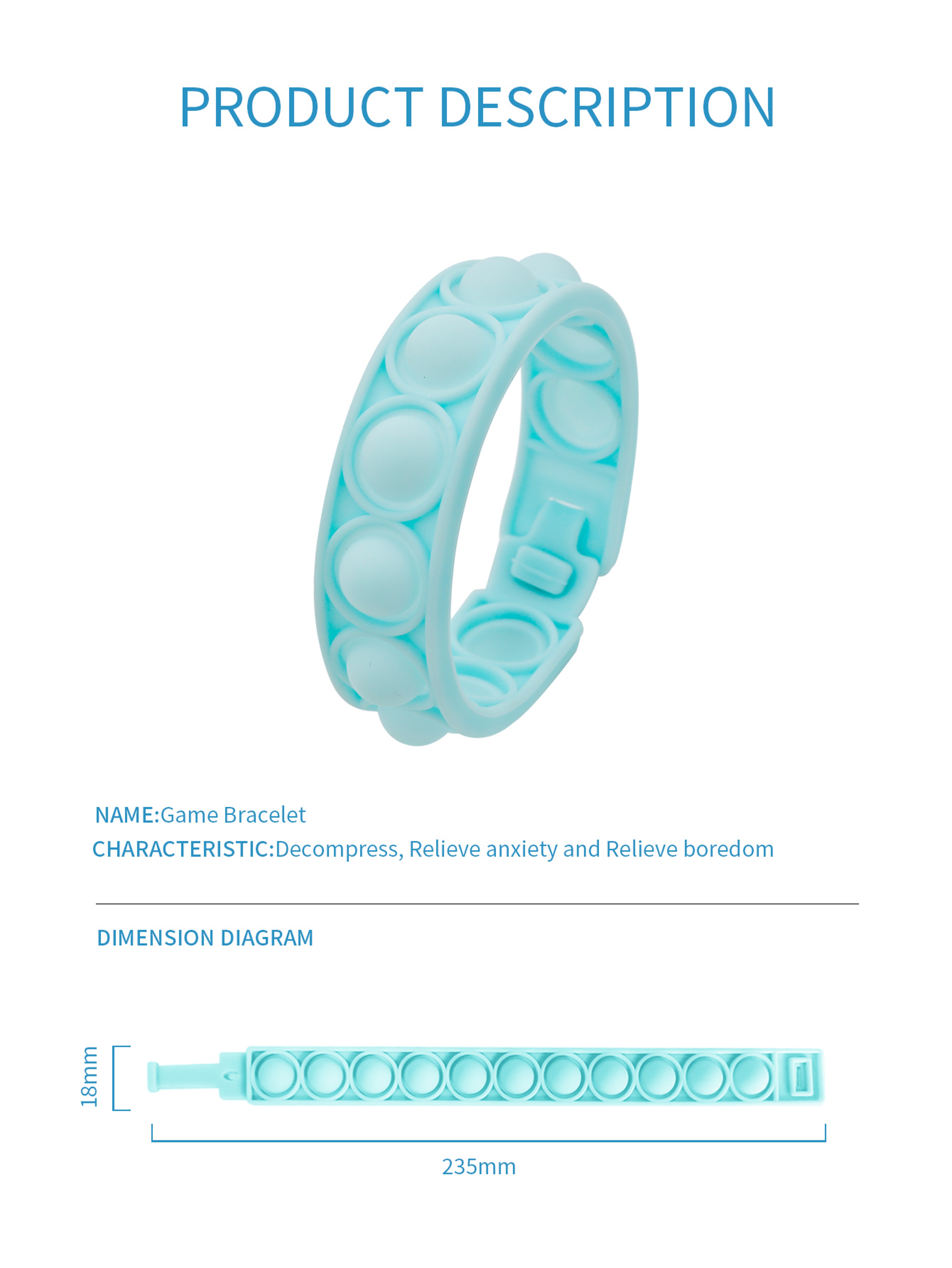 Kids Digital Smart Watch Bracelets With LED Touch Screen Display 4