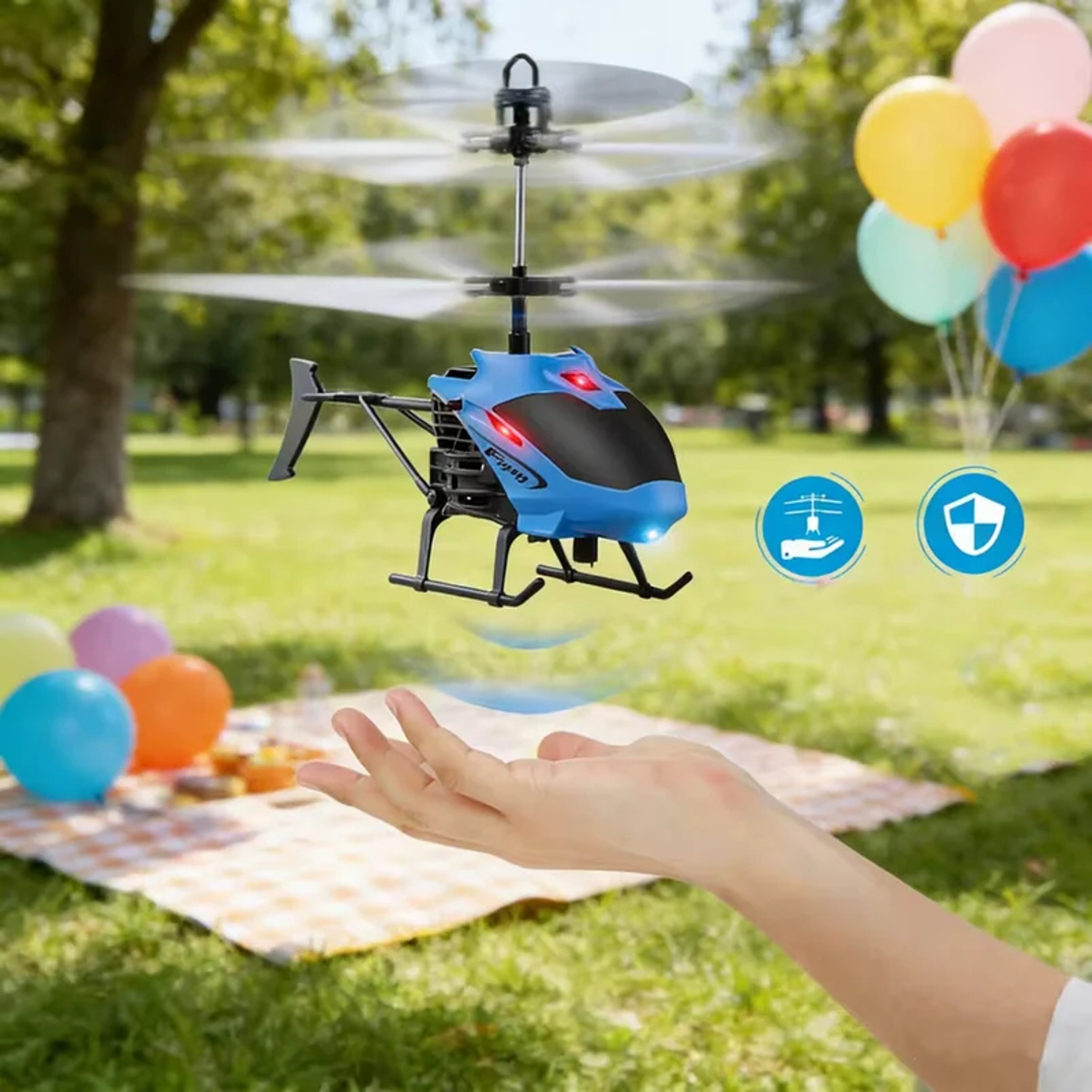 Induction Control Mini Helicopter Toy for Indoor Flying – view 1