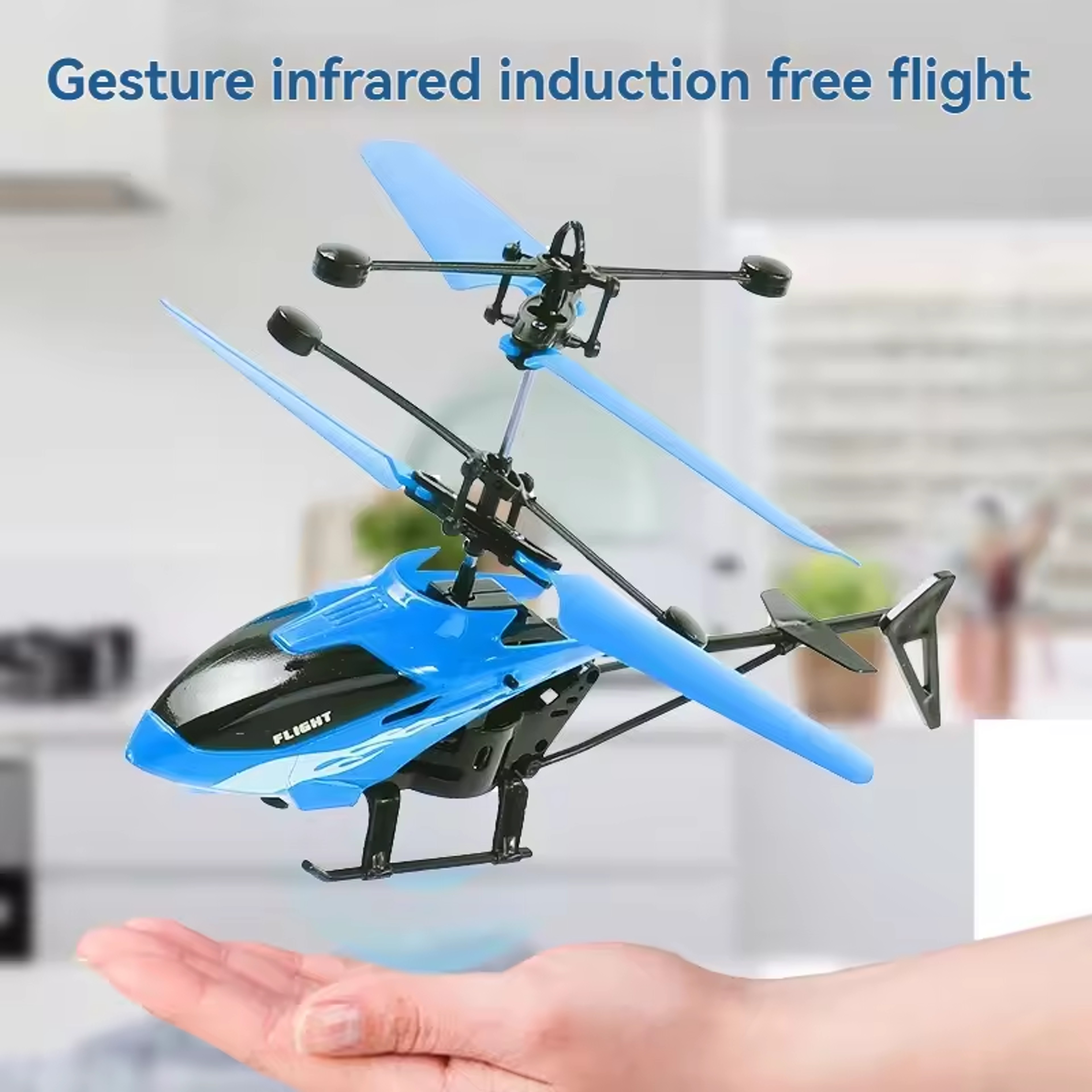 Induction Control Mini Helicopter Toy for Indoor Flying – view 6
