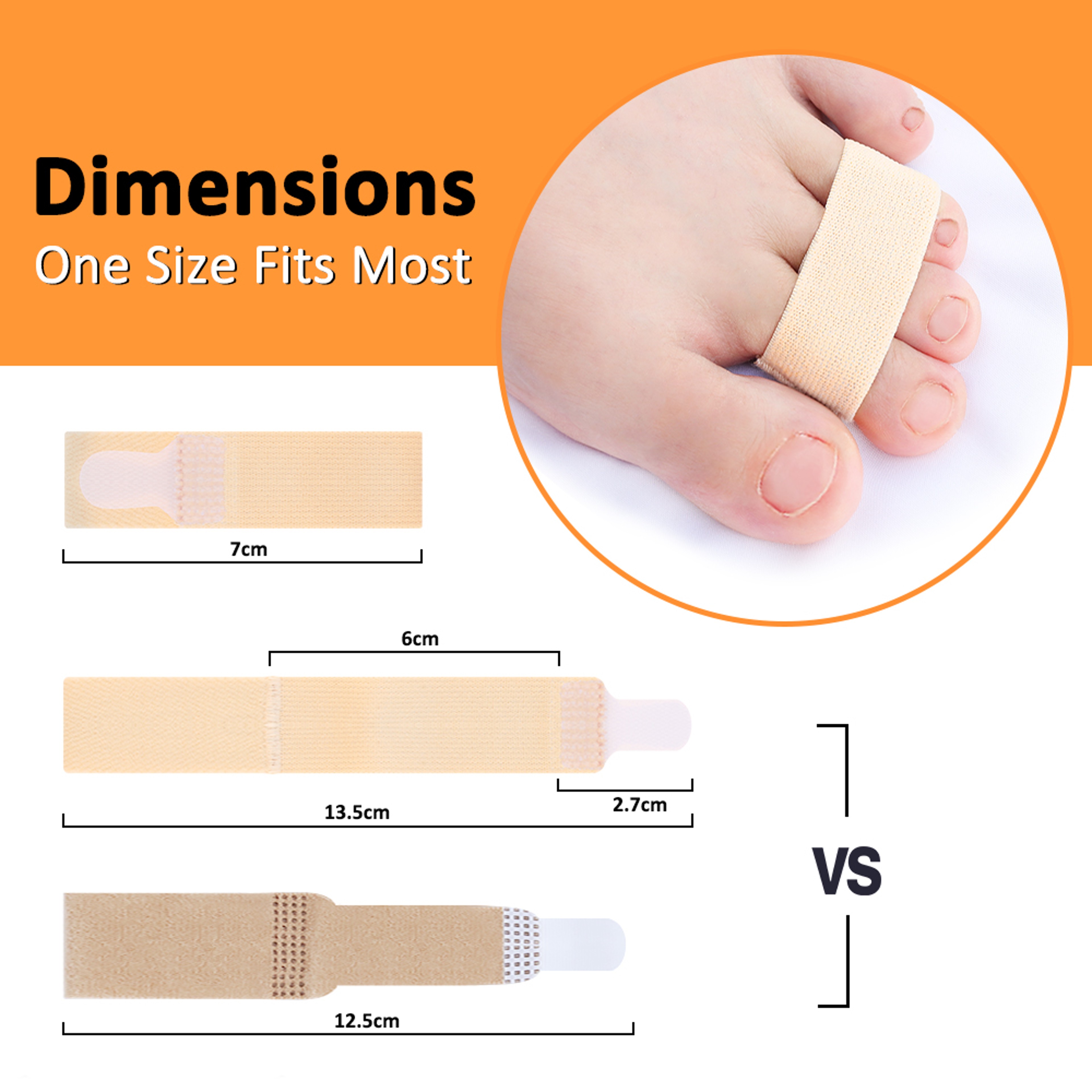 Hammer Toe Straightener Splints for Bent and Overlapping Toes – view 4