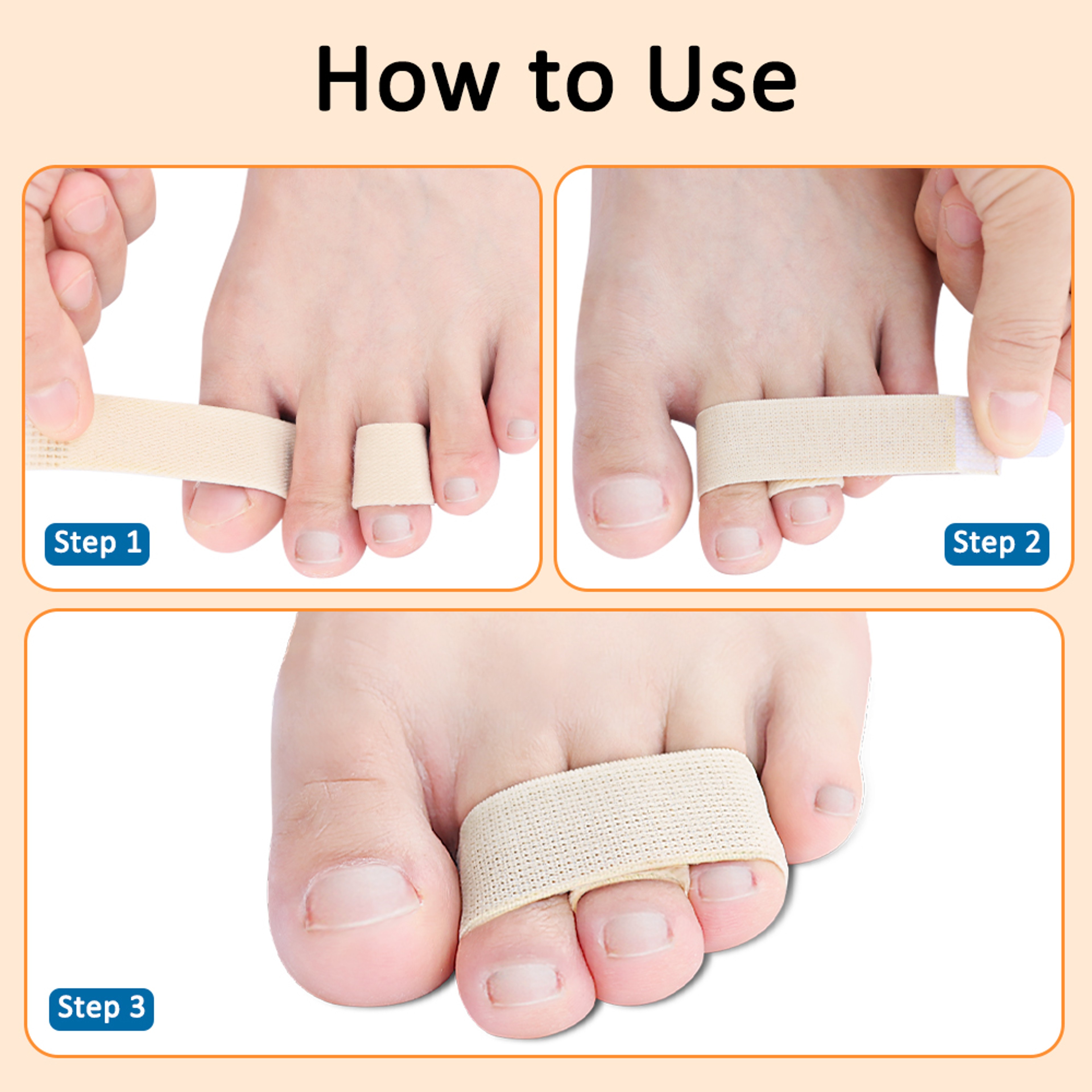 Hammer Toe Straightener Splints for Bent and Overlapping Toes – view 5
