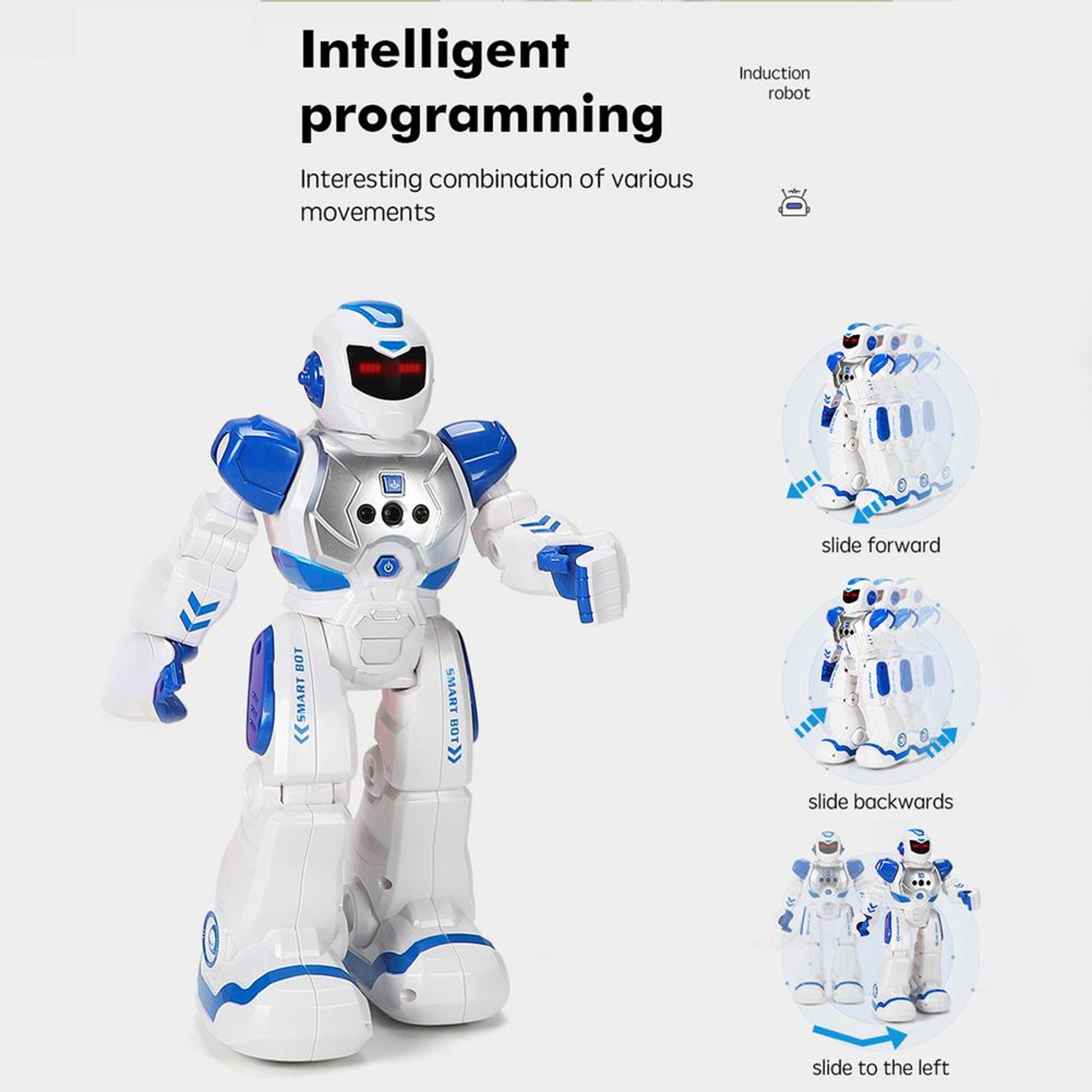 Remote Control Robot Toy with Gesture Sensor Walking Singing and Dancing Features – view 2