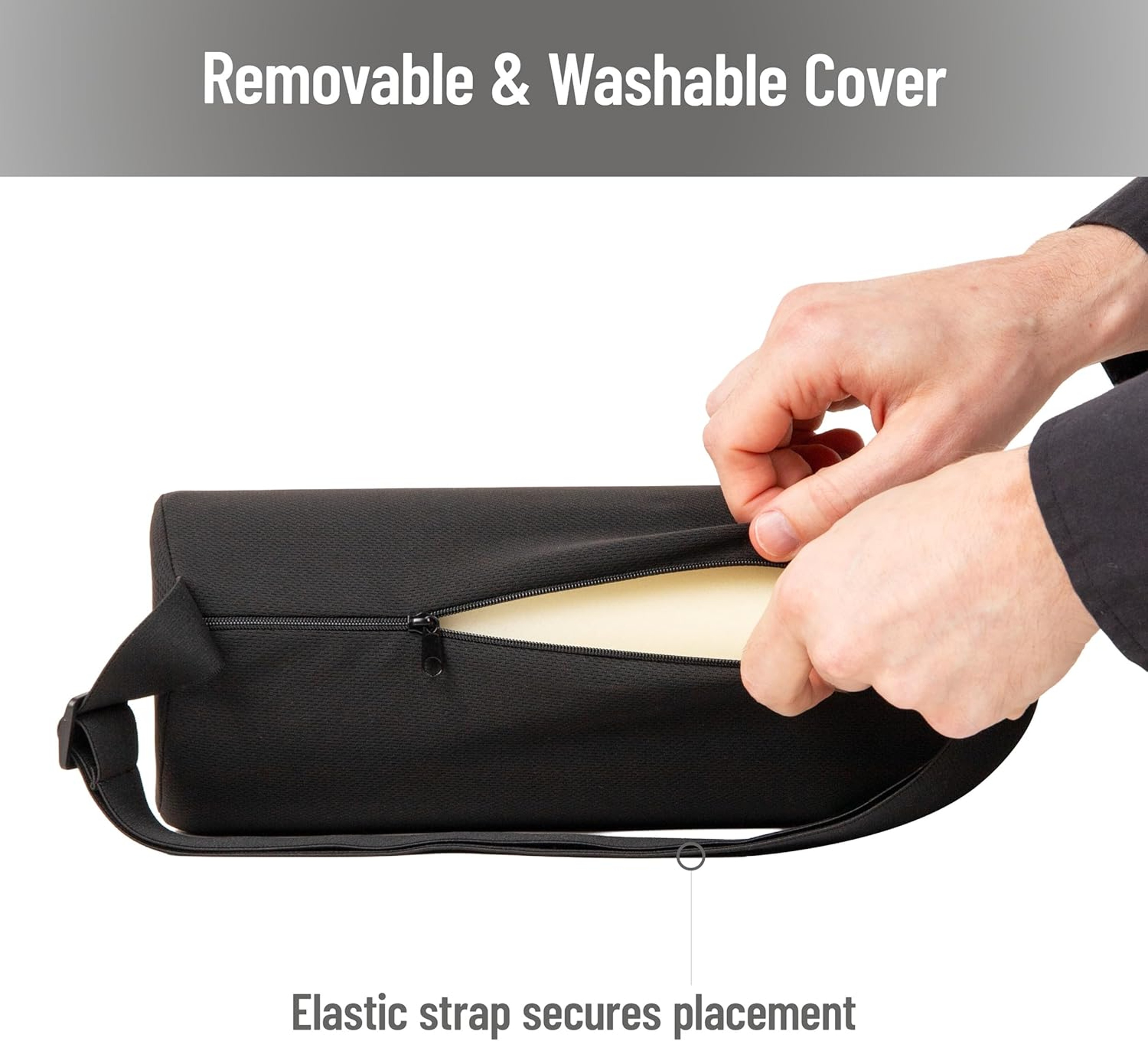 Ergonomic Lumbar Support Cushion with Memory Foam for Car and Office Chairs – view 5