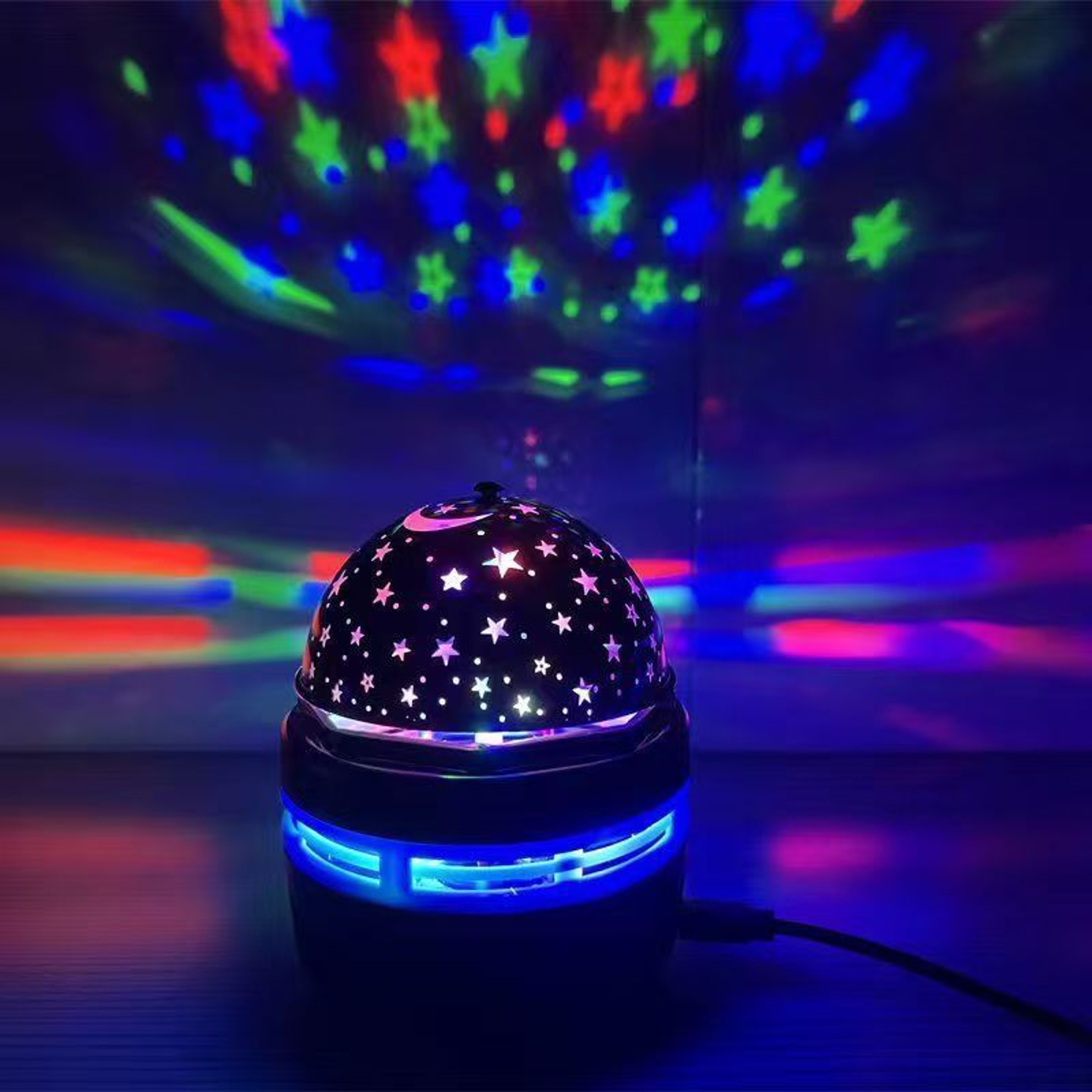 Rotating LED Starry Night Light Projector with Northern Lights Effect and Remote Control – view 2