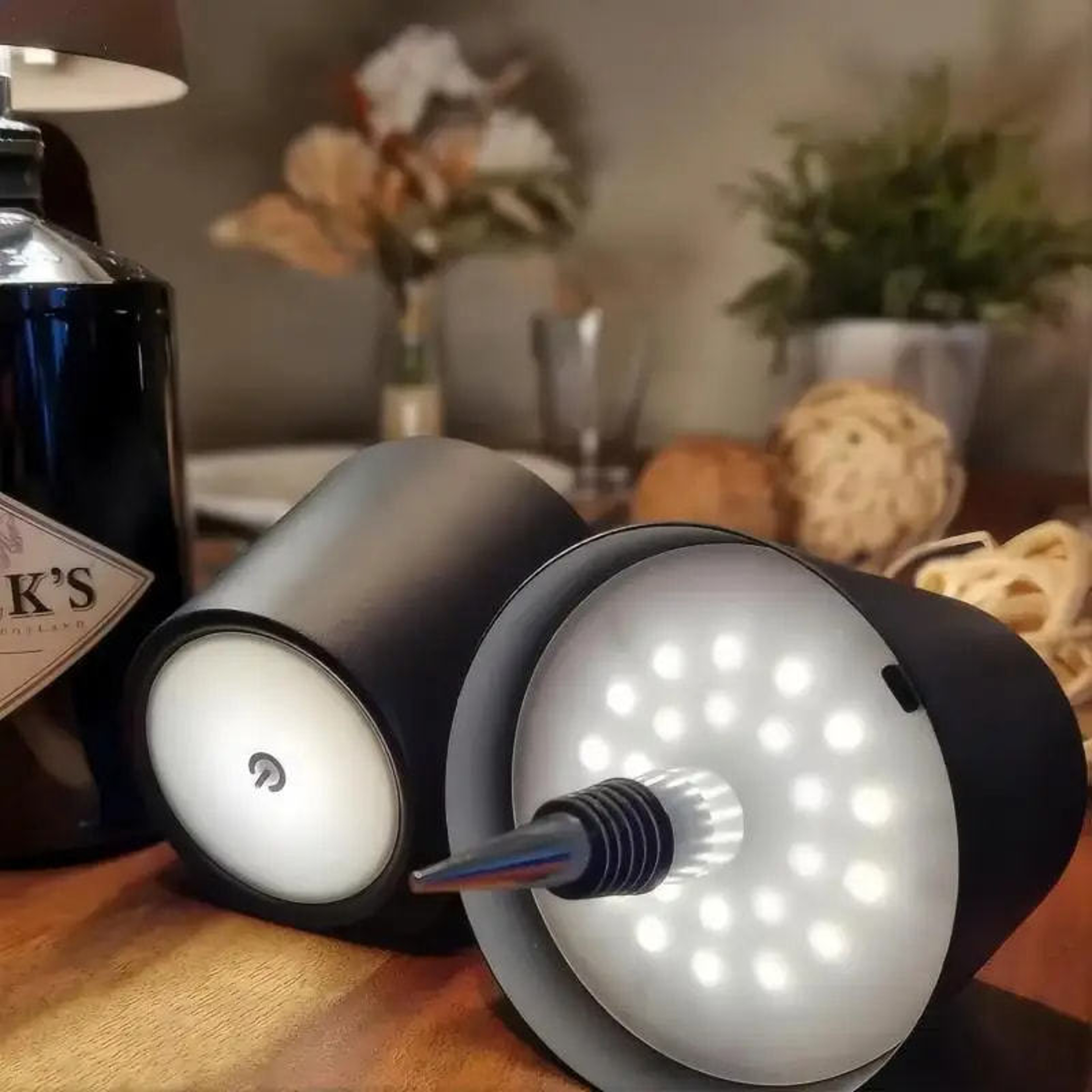 Rechargeable RGB LED Bottle Lamp with Dimmable Lighting for Table Decor – view 6