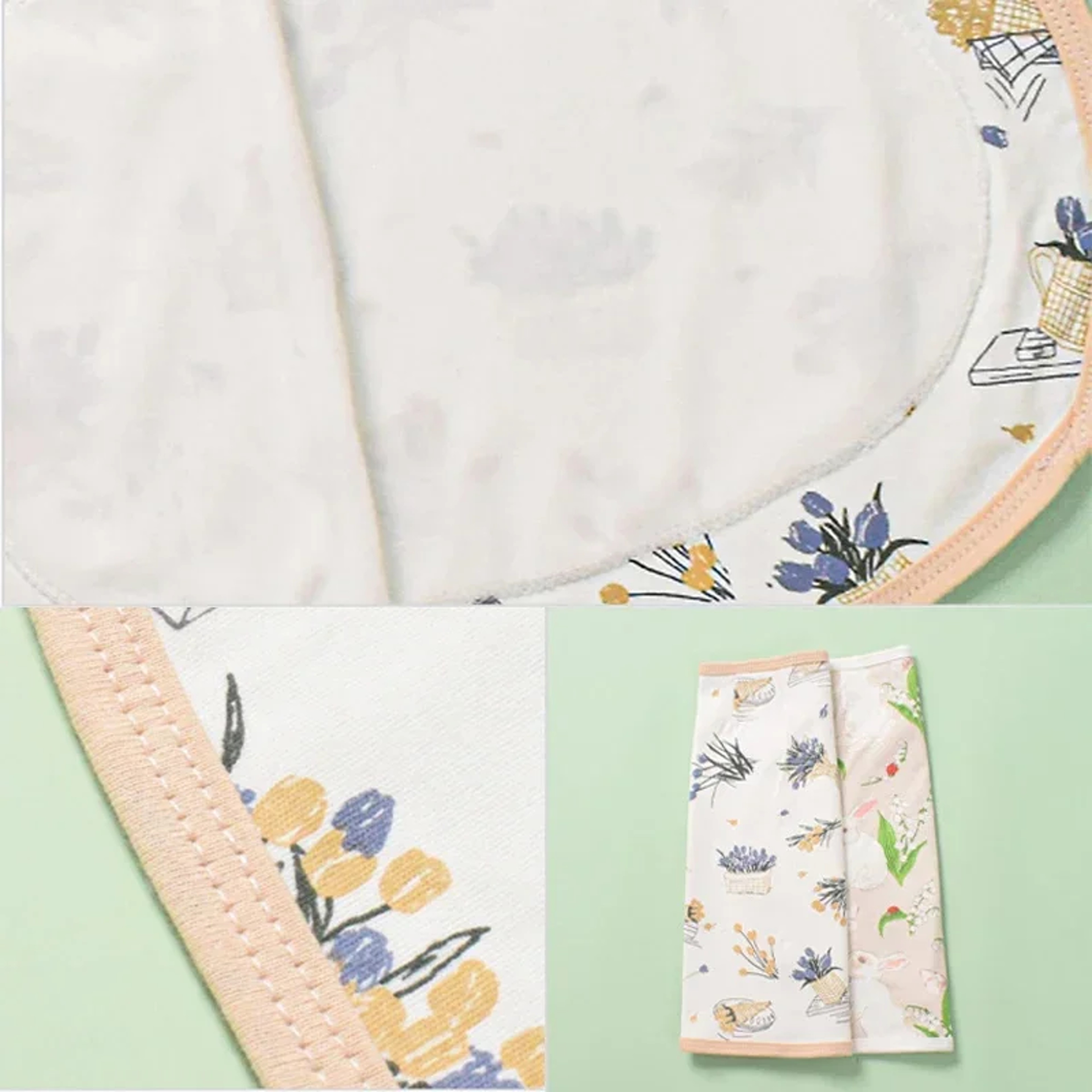 Cotton Bamboo Baby Swaddle Wrap Lightweight Cartoon Newborn Blanket – view 5