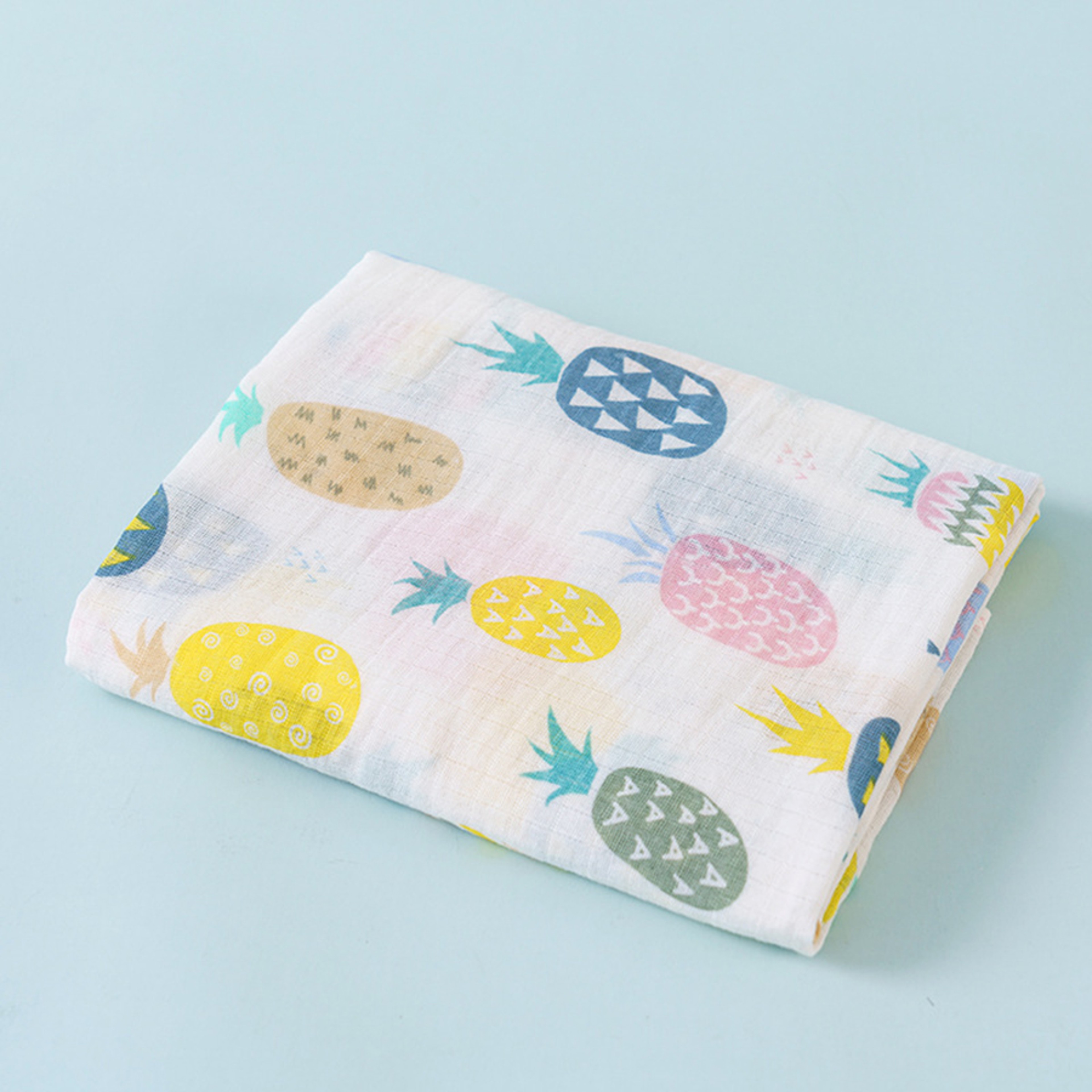 Layer Cotton Muslin Baby Swaddle Blanket Soft Summer Stroller Cover – view 11