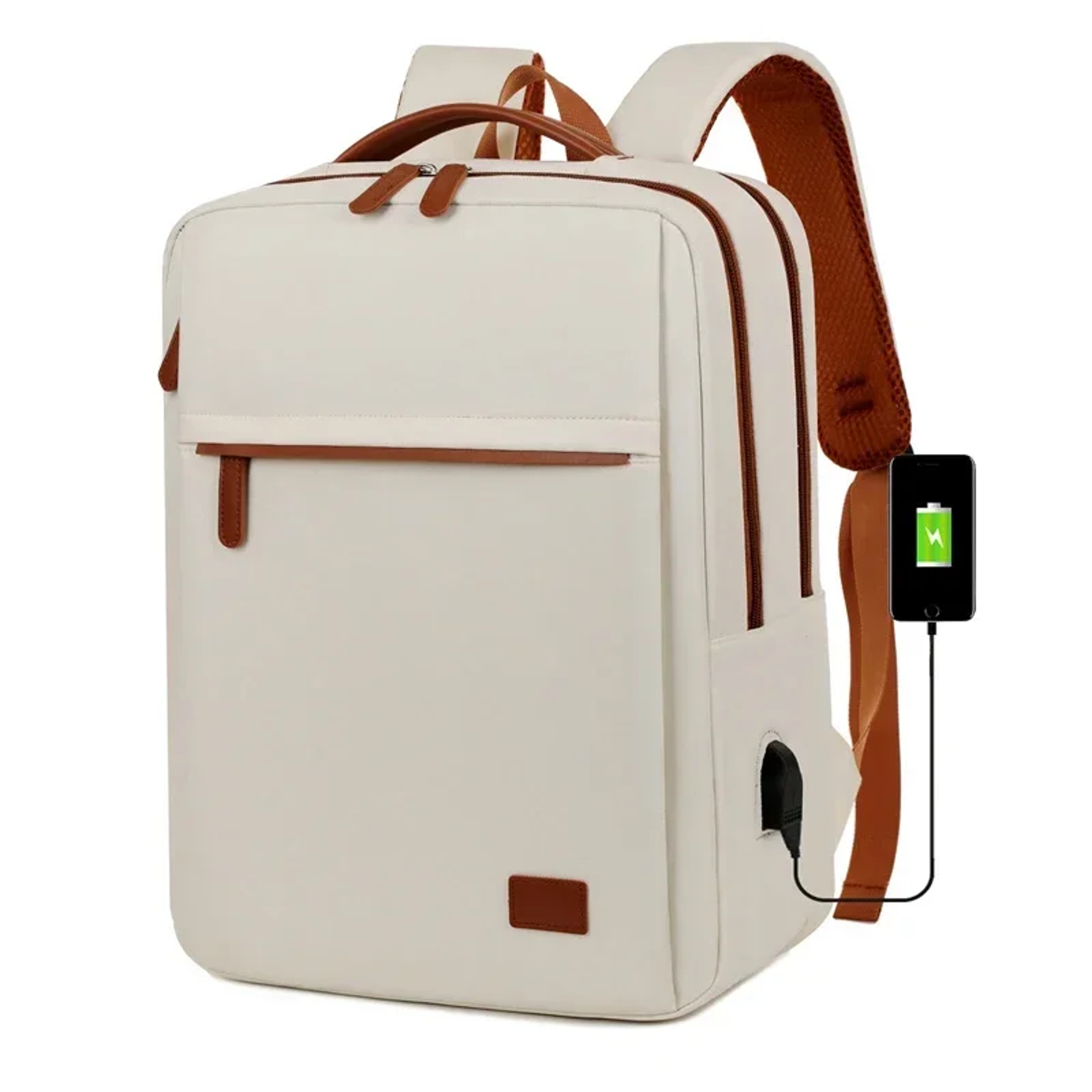 Large Capacity Laptop Backpack With USB Charging Port For Travel And Work 3