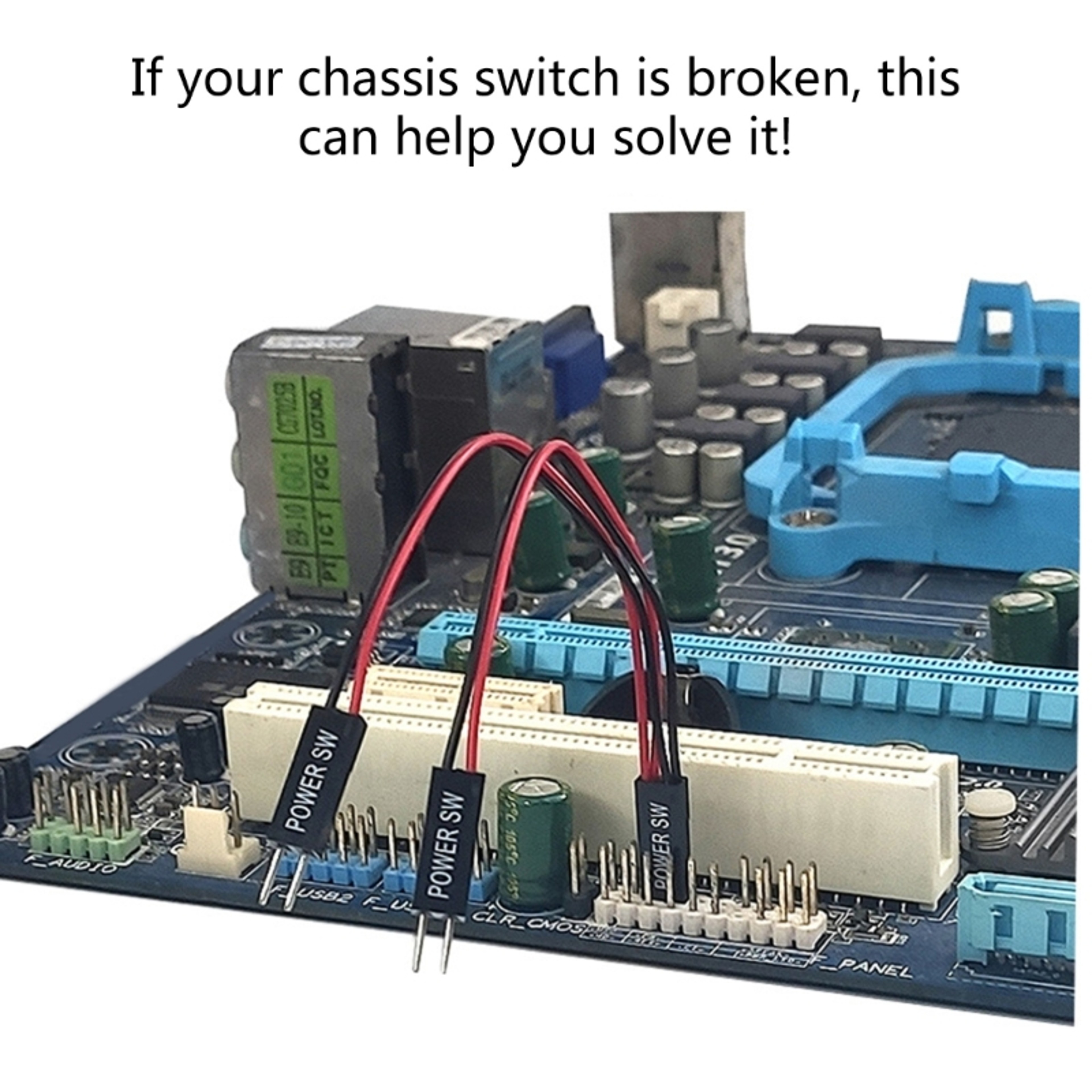 Desktop PC Power Button Switch with Extension Cable – view 6
