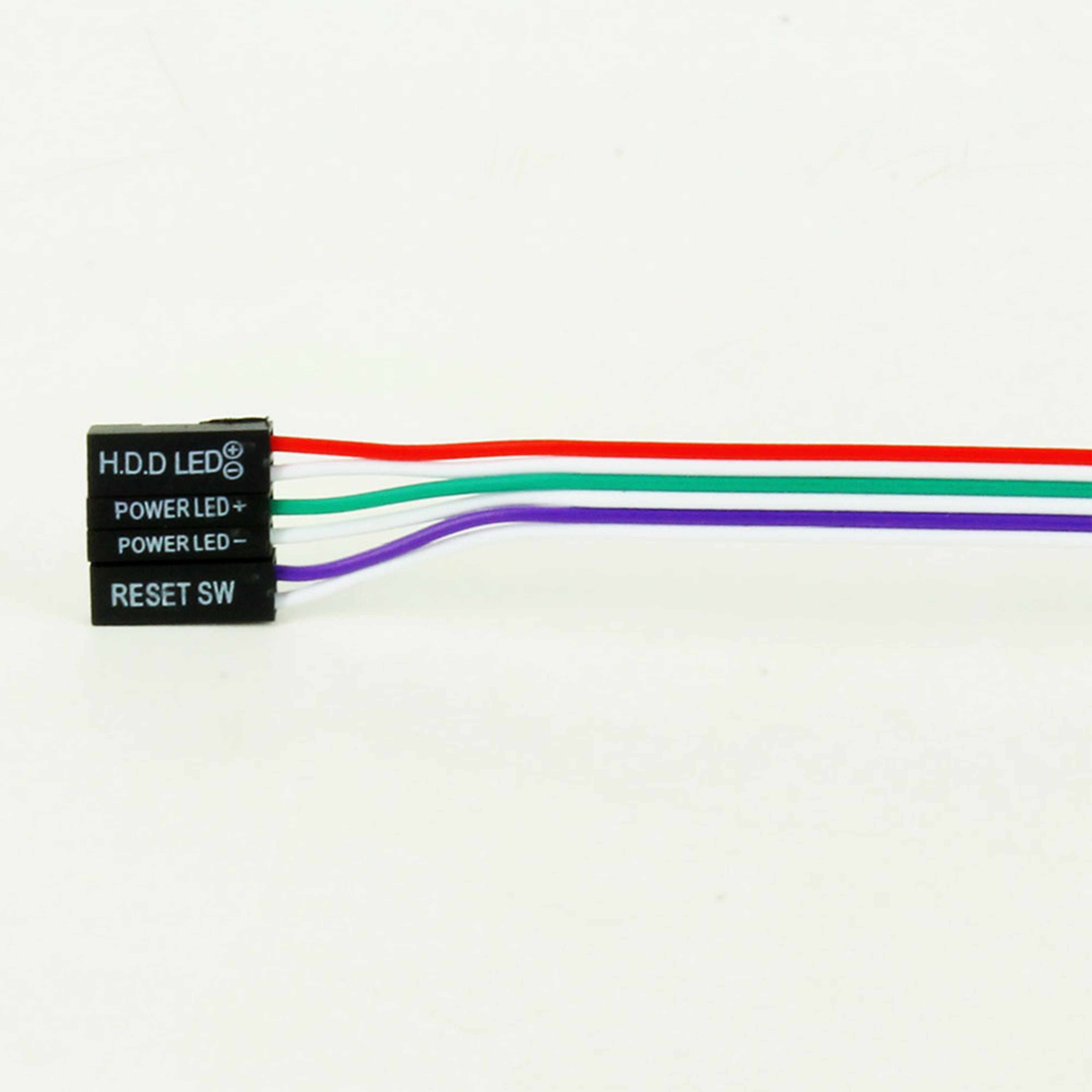 Desktop Computer Power Switch and Reset Cable with LED HDD and Motherboard Connectors – view 5