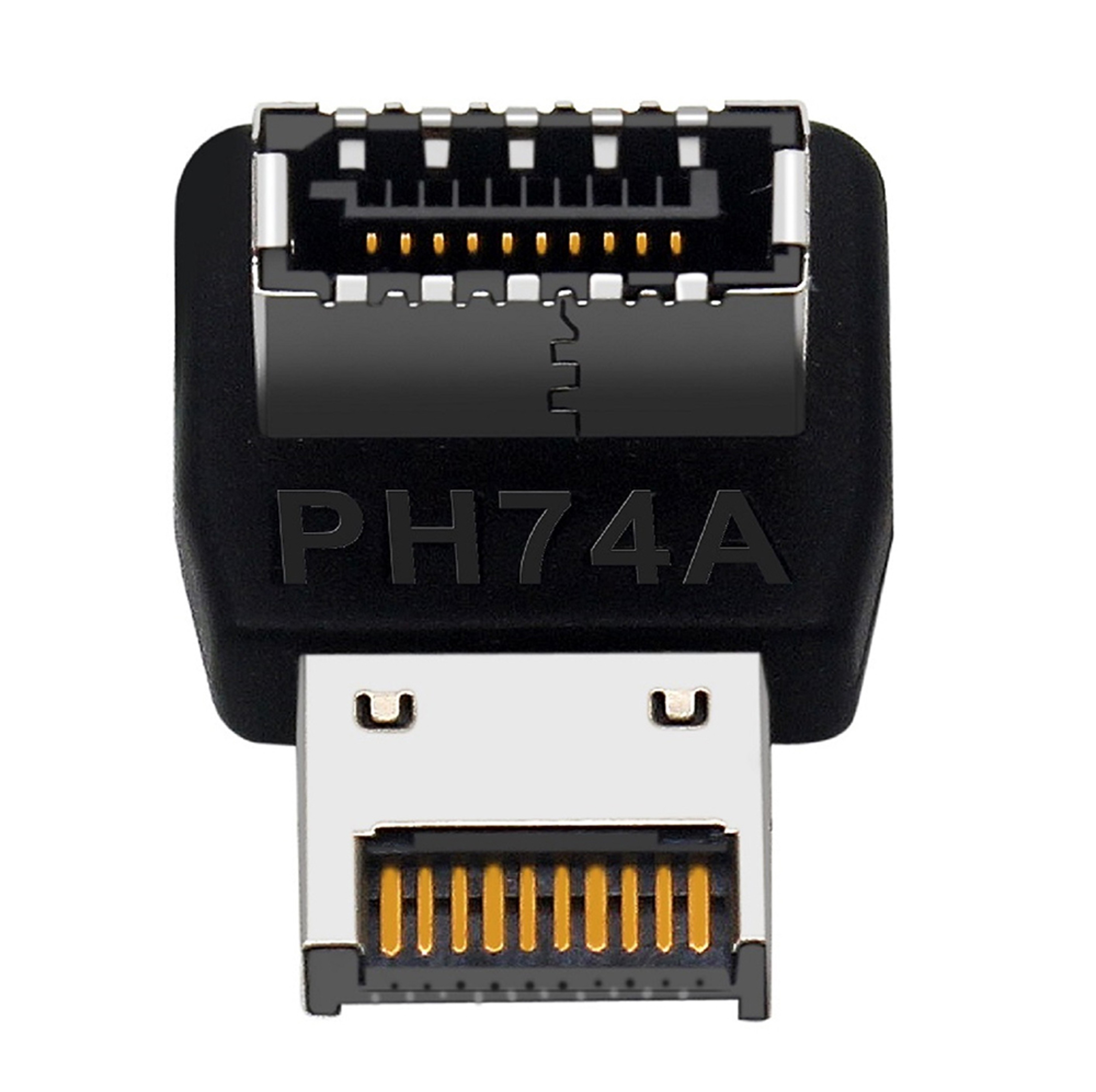 USB 3.1 Type E 90 Degree Angled Type C Adapter for Desktop Motherboard Front Panel – view 6