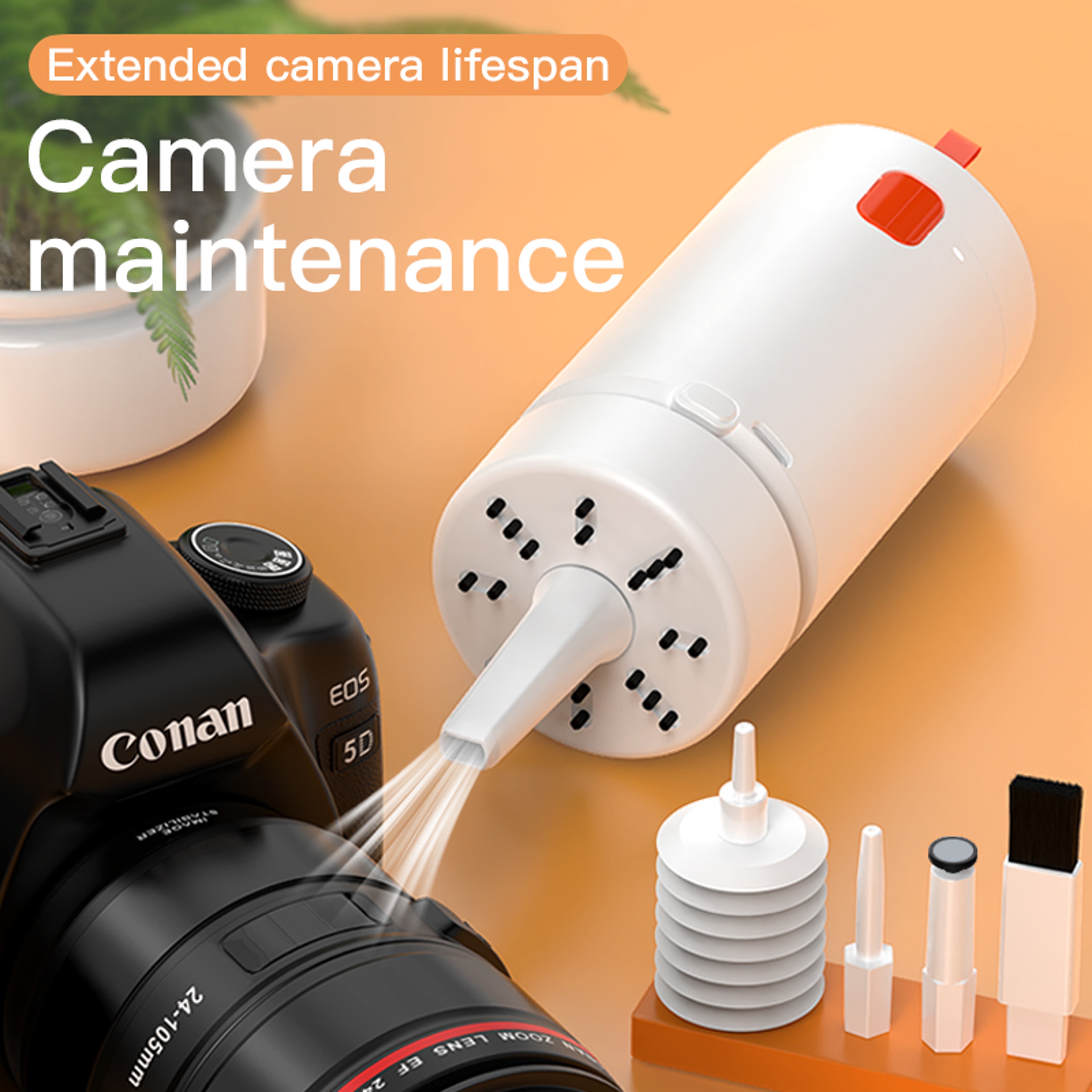 Multifunctional Cleaning Pen for Earbuds and Computer Keyboards – view 1